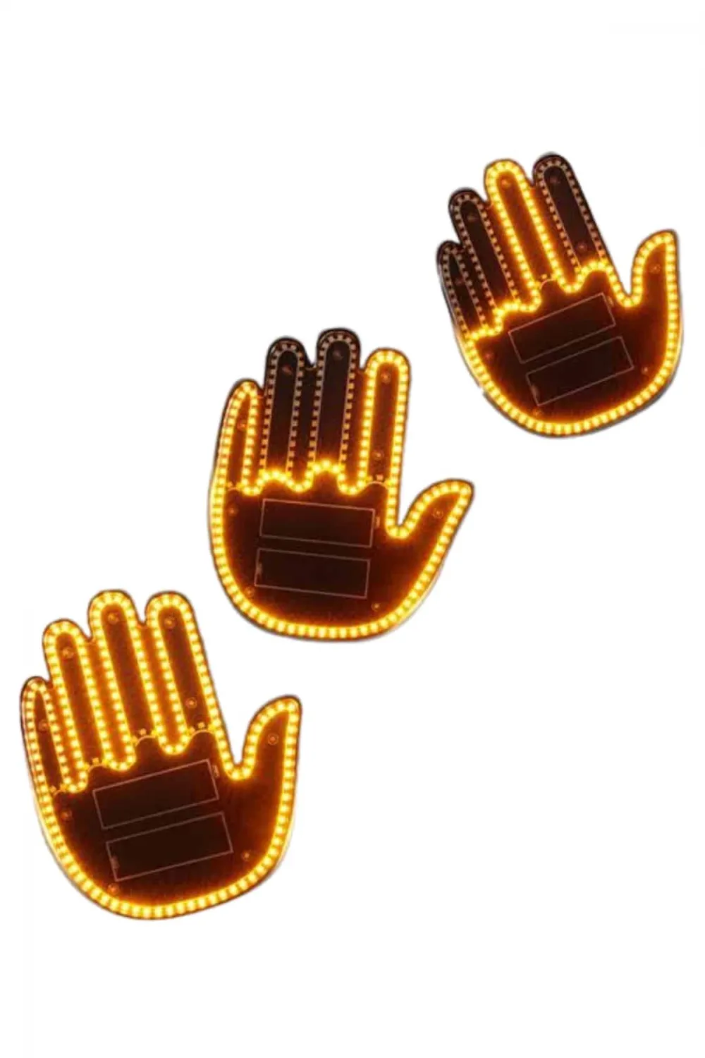 Parmak Led Amber Renkli Işık