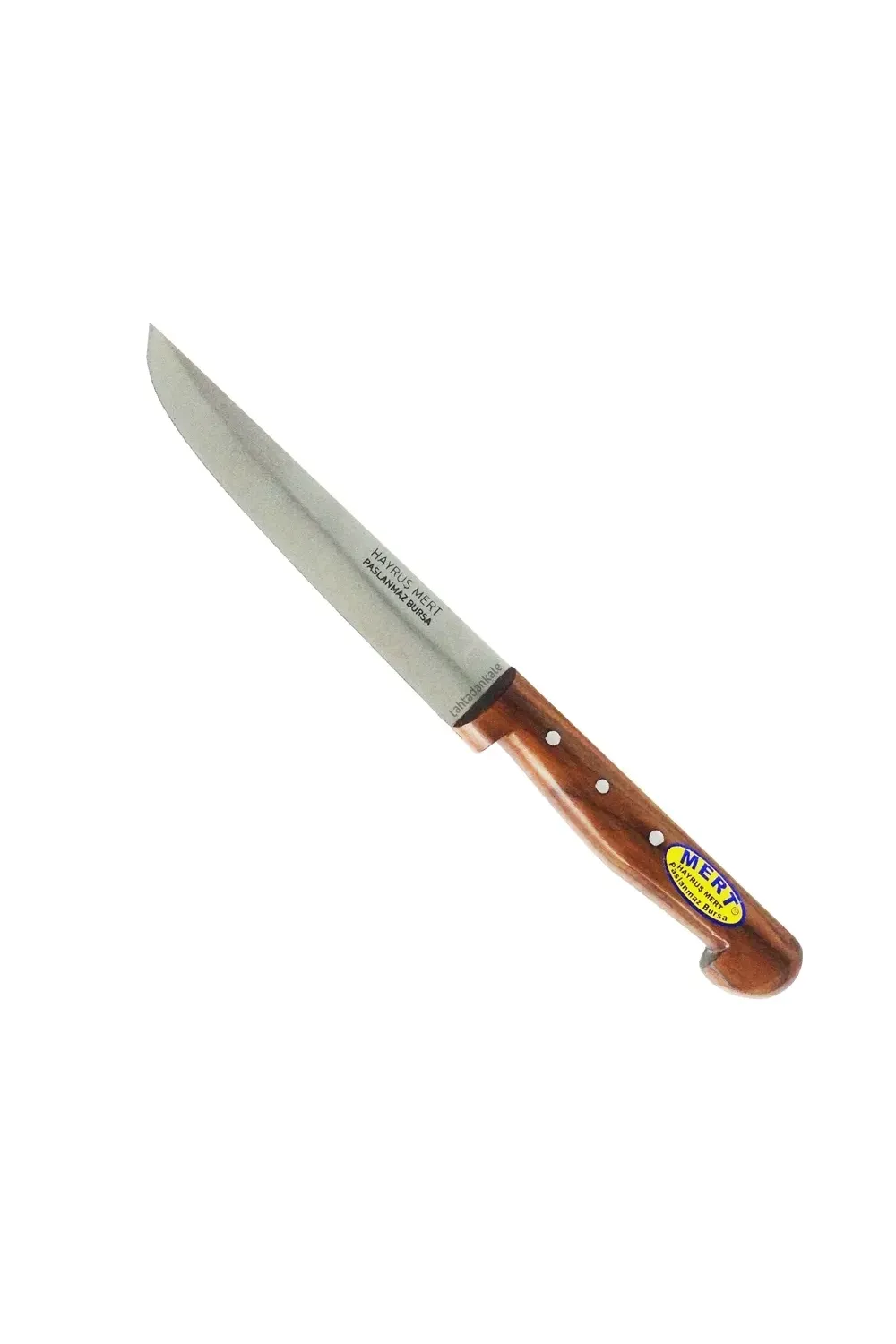 Paslanmaz Bursa Mutfak, Ekmek Bıçağı 15,5 Cm, Ahşap Sap