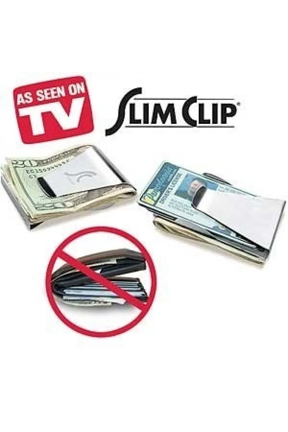 Paslanmaz Çelik Cüzdan Slim Clip