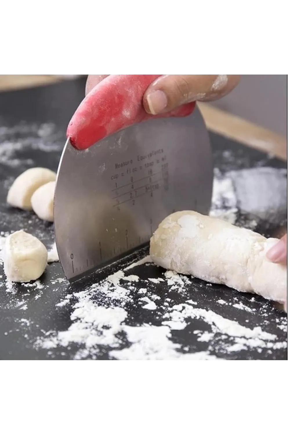 Paslanmaz Çelik Hamur Kesme ve Şekillendirme Spatulası