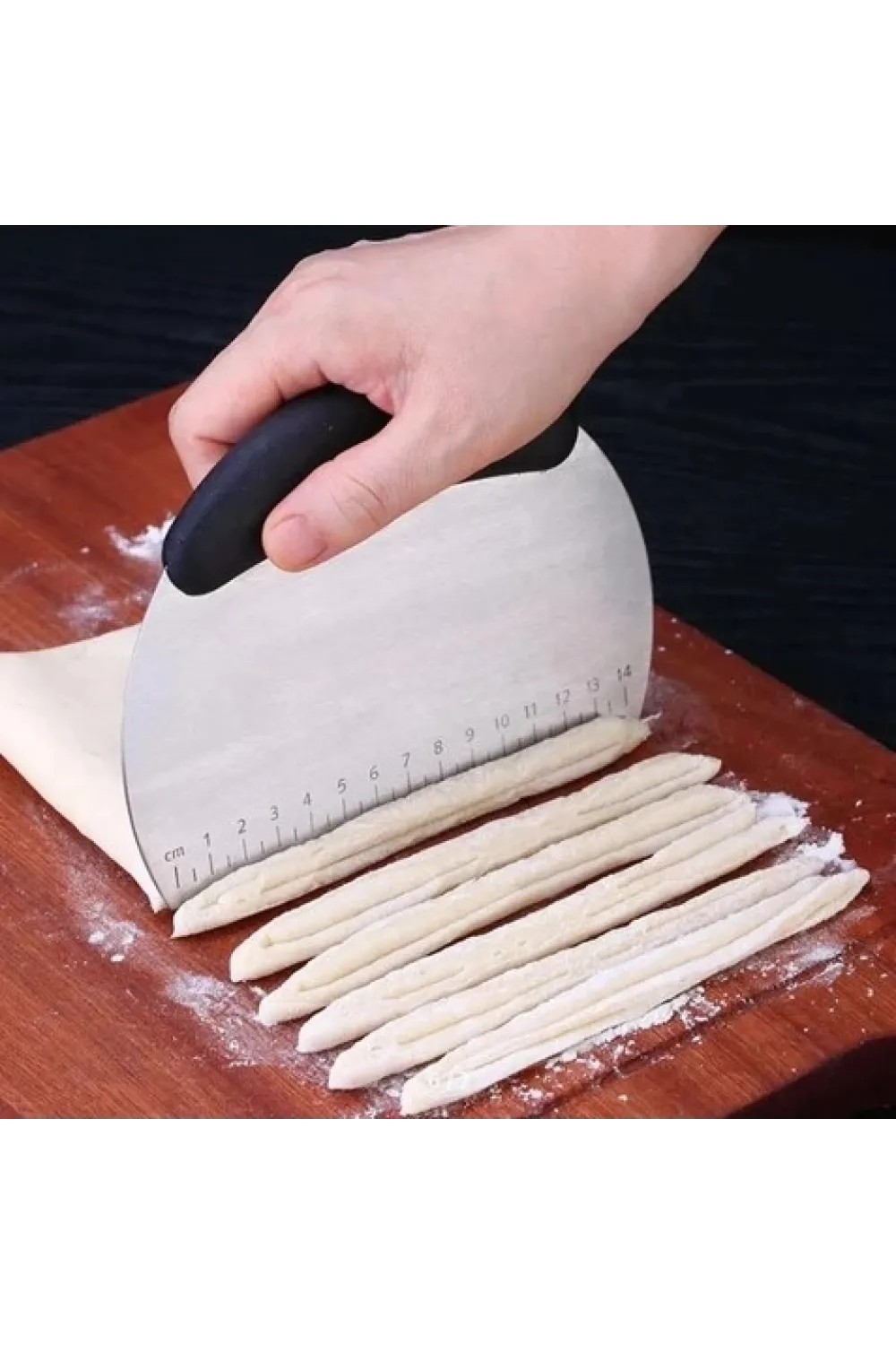 Paslanmaz Çelik Hamur Kesme ve Şekillendirme Spatulası