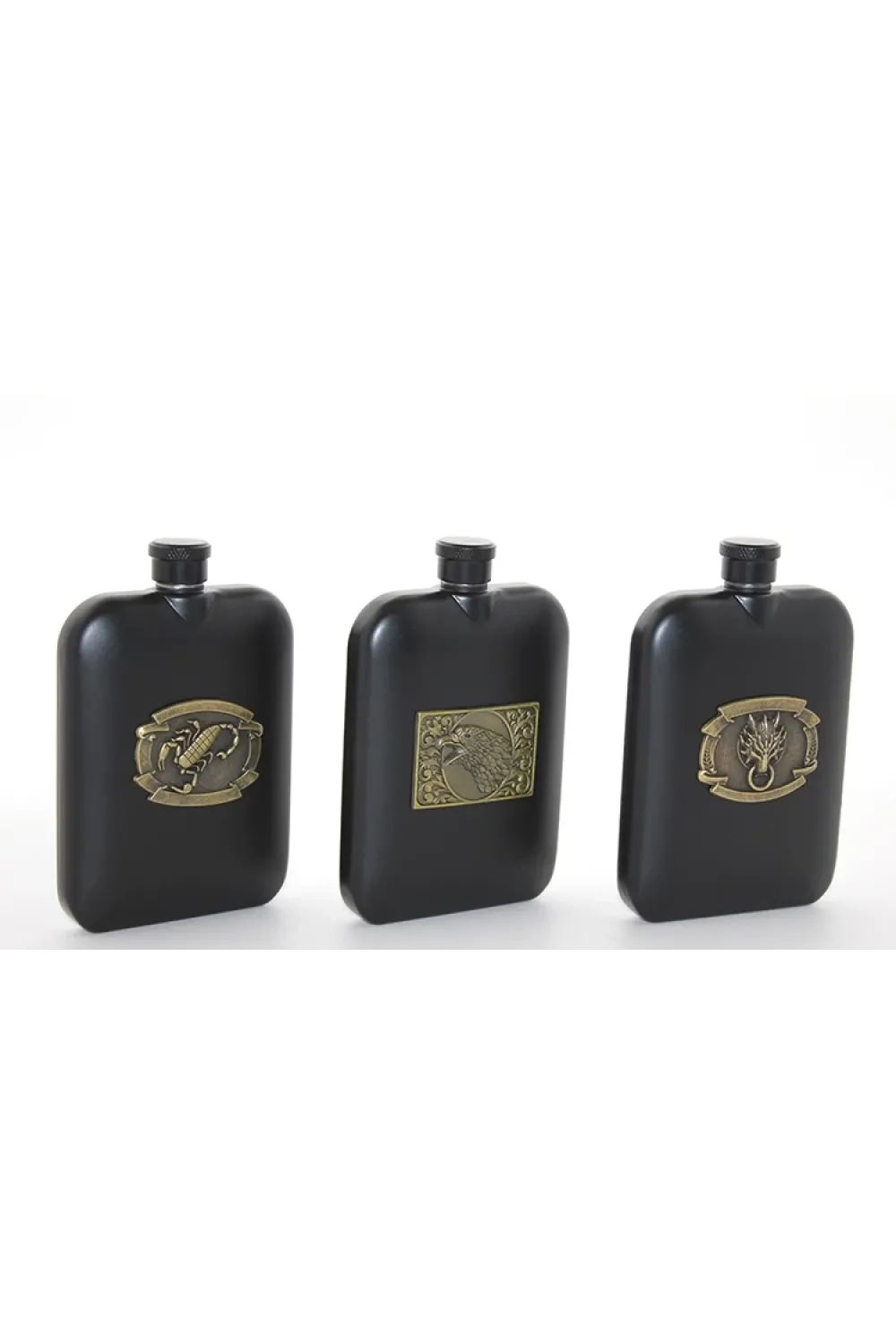 Paslanmaz Çelik Kabartmalı Tekli 6 Oz Matara IEG2666