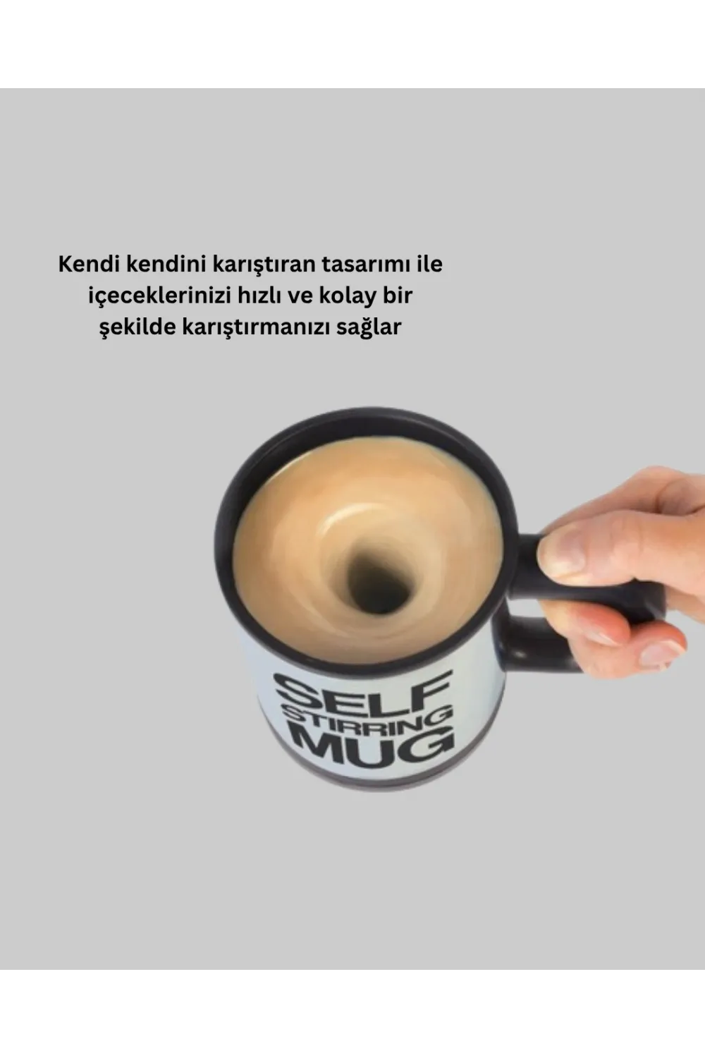 Paslanmaz Çelik Kendi Kendini Karıştıran Akıllı Kupa – Isı Yalıtımlı