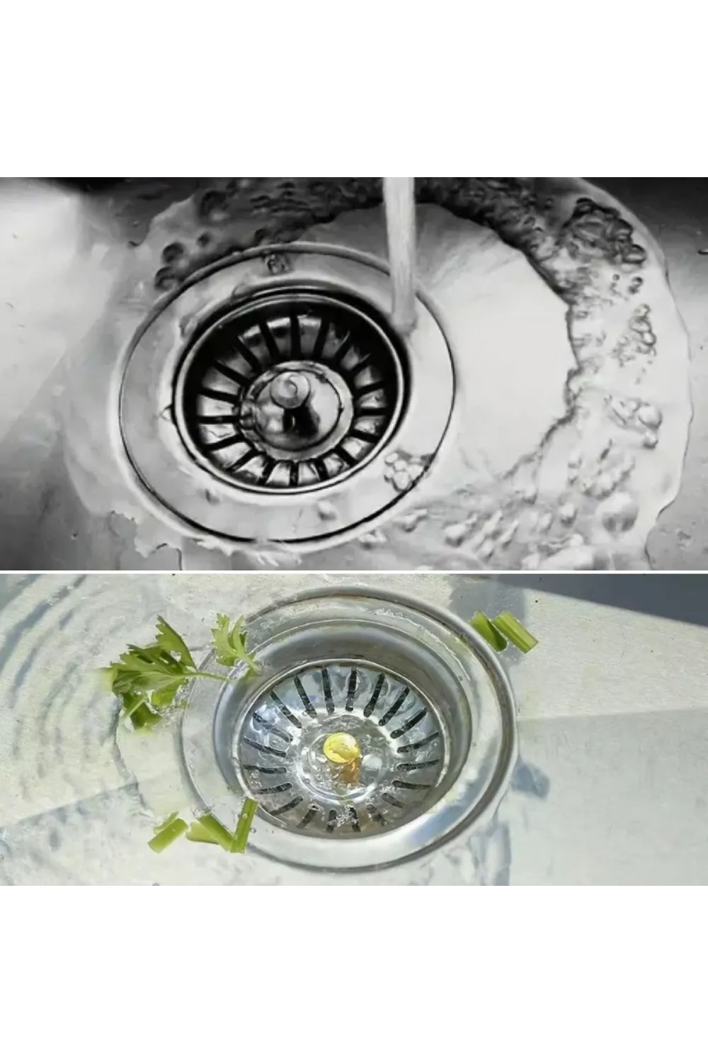Paslanmaz Çelik Mutfak Evye Lavabo Süzgeci Lavabo Gideri Atık Gıda Tıpası