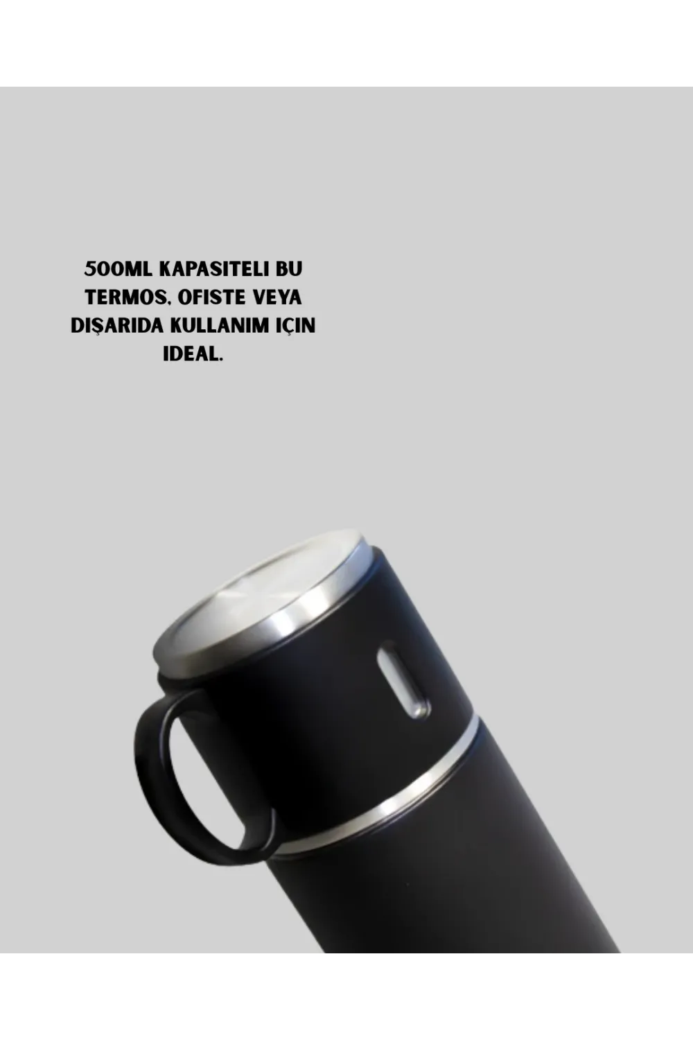 Paslanmaz Çelik Termos Seti | 500 Ml Kapasite, 6-12 Saat Isı Koruma, Hediye Kutulu