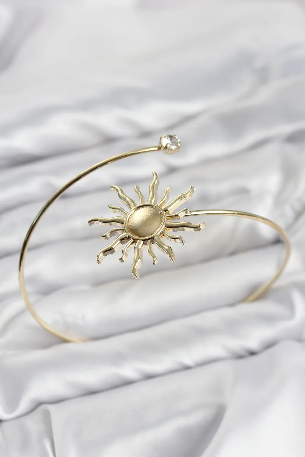 Pazu Bileklik Gold Renk Pirinç Güneş Model