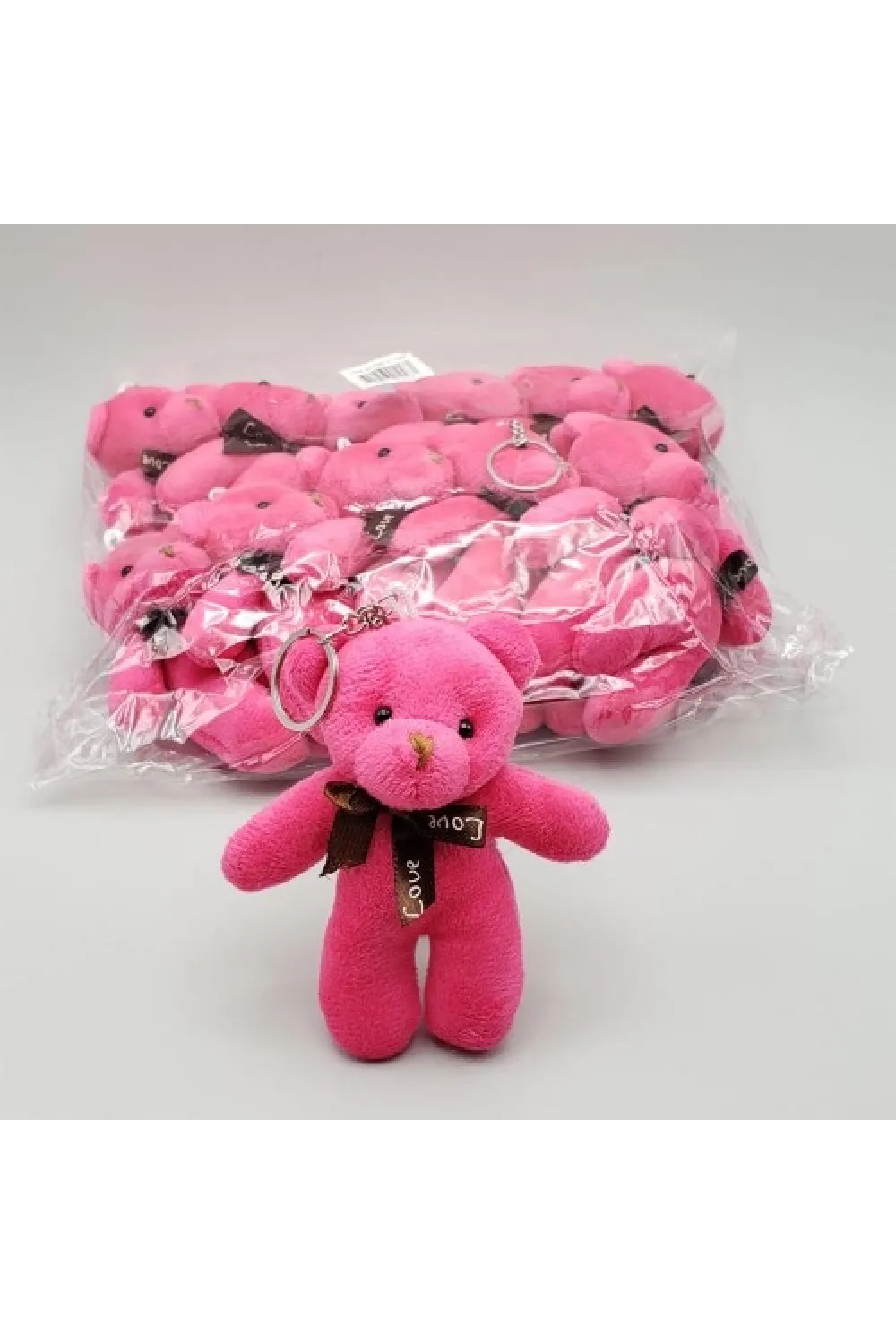Peluş Ayıcık Anahtarlık Pembe