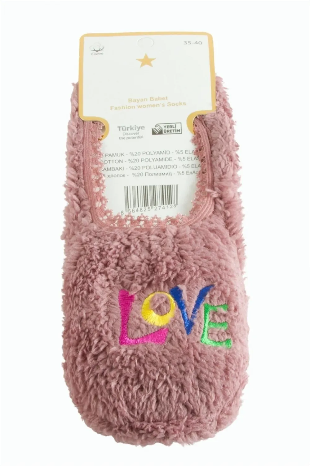 Peluş Polarlı Patik