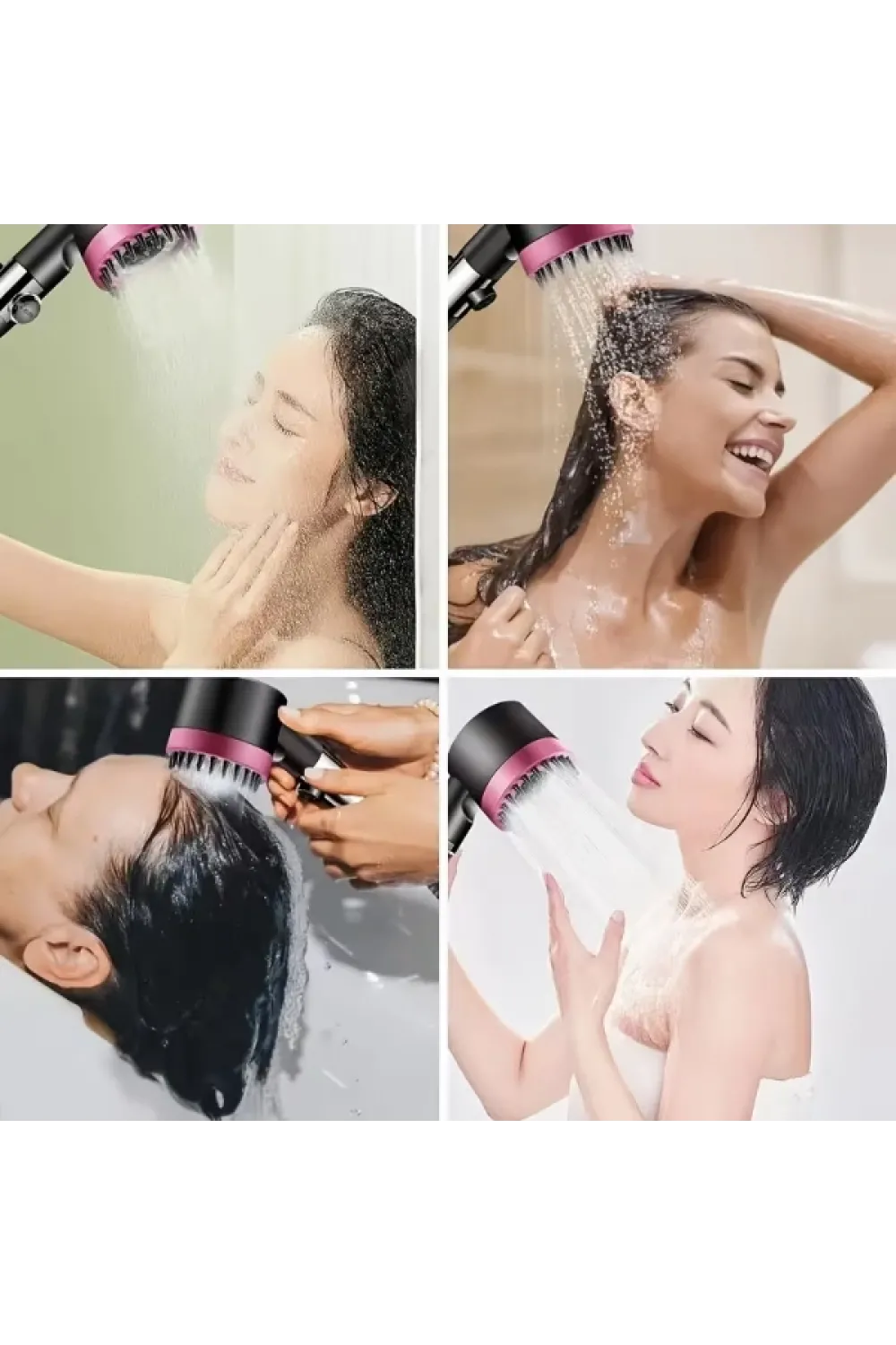 Pembe 3 Modlu Filtreli Duş Başlığı