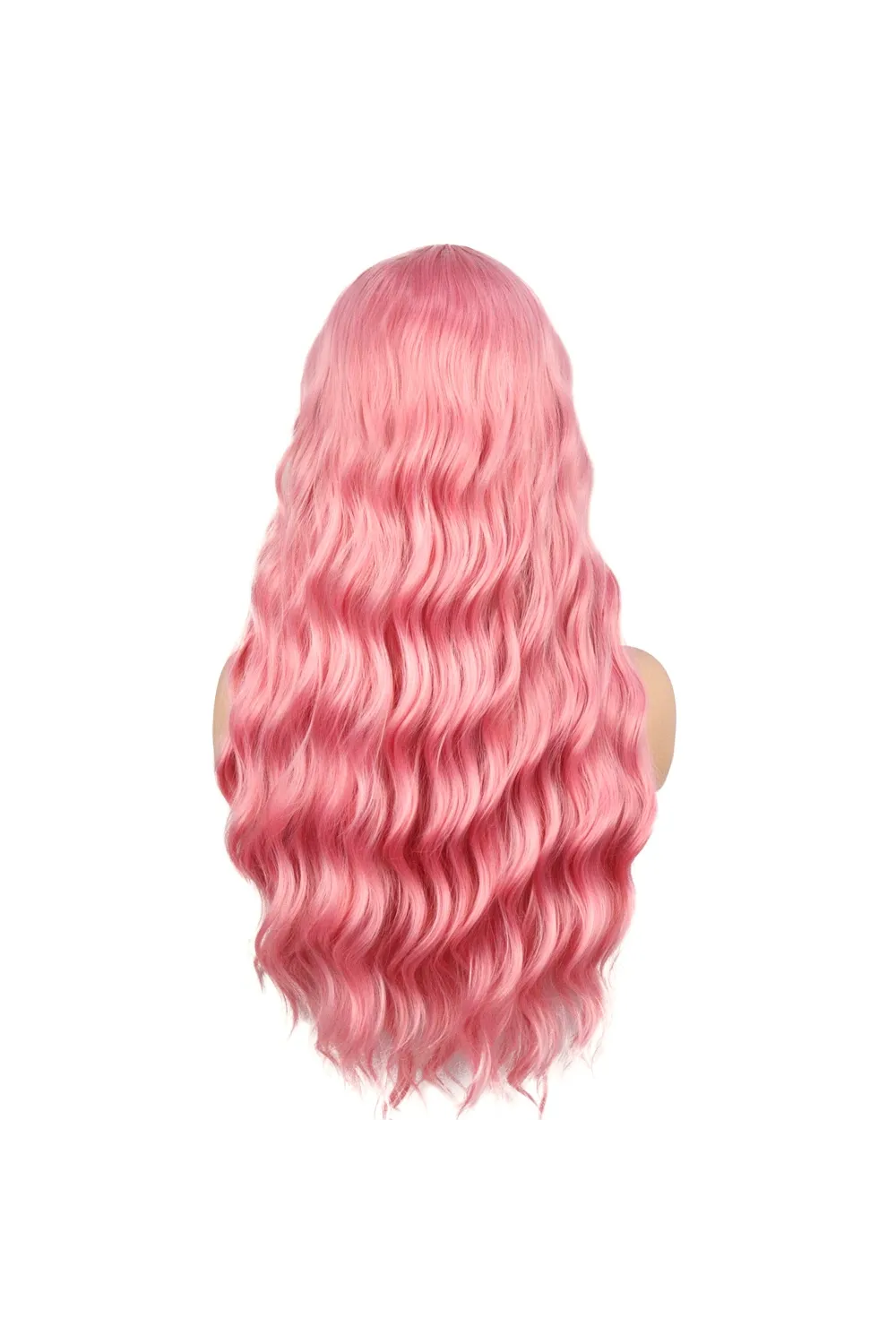 Pembe Dalgalı Tül Peruk
