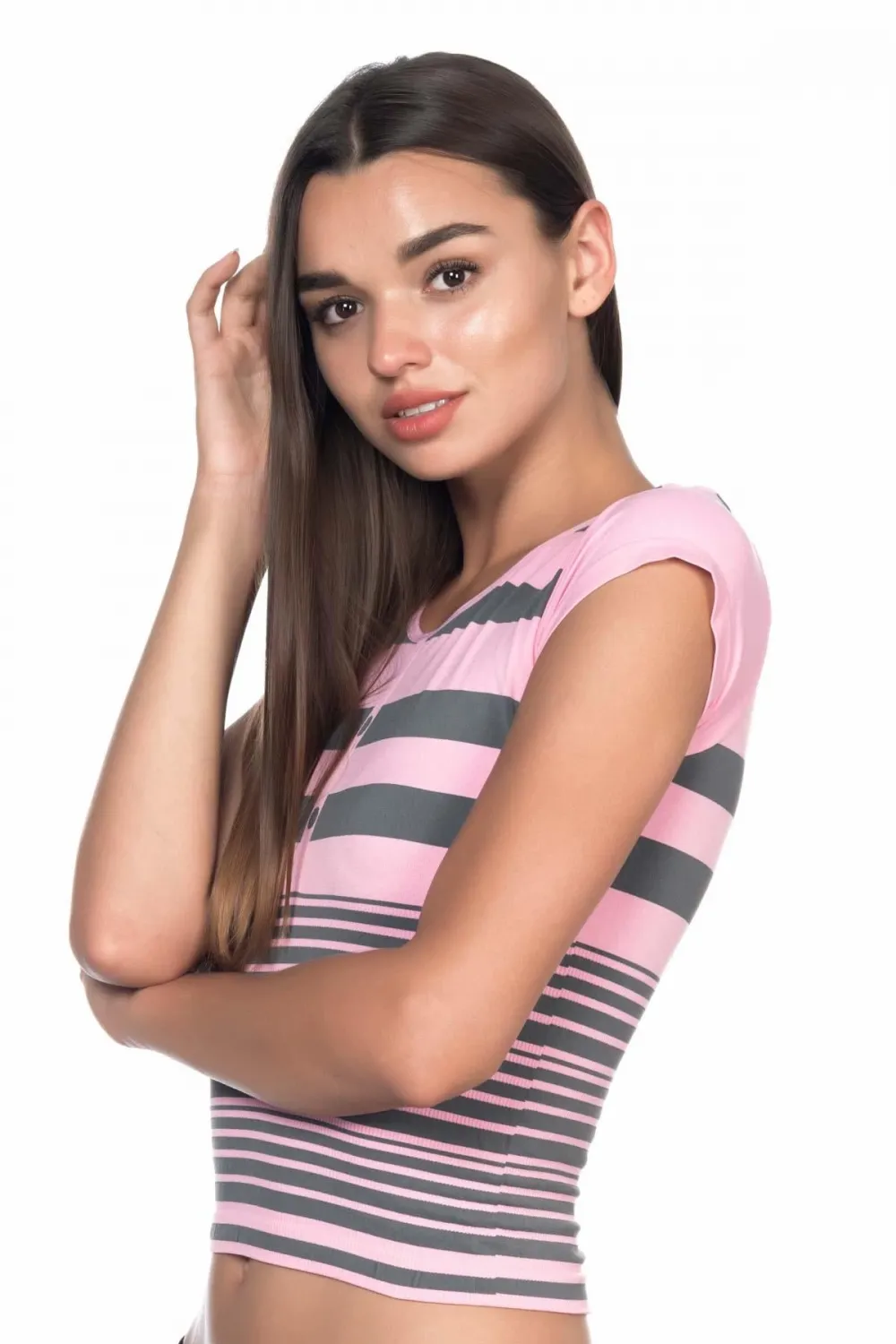ieg™ PEMBE GRİ MI  5026 Soft Seamless T Shirt