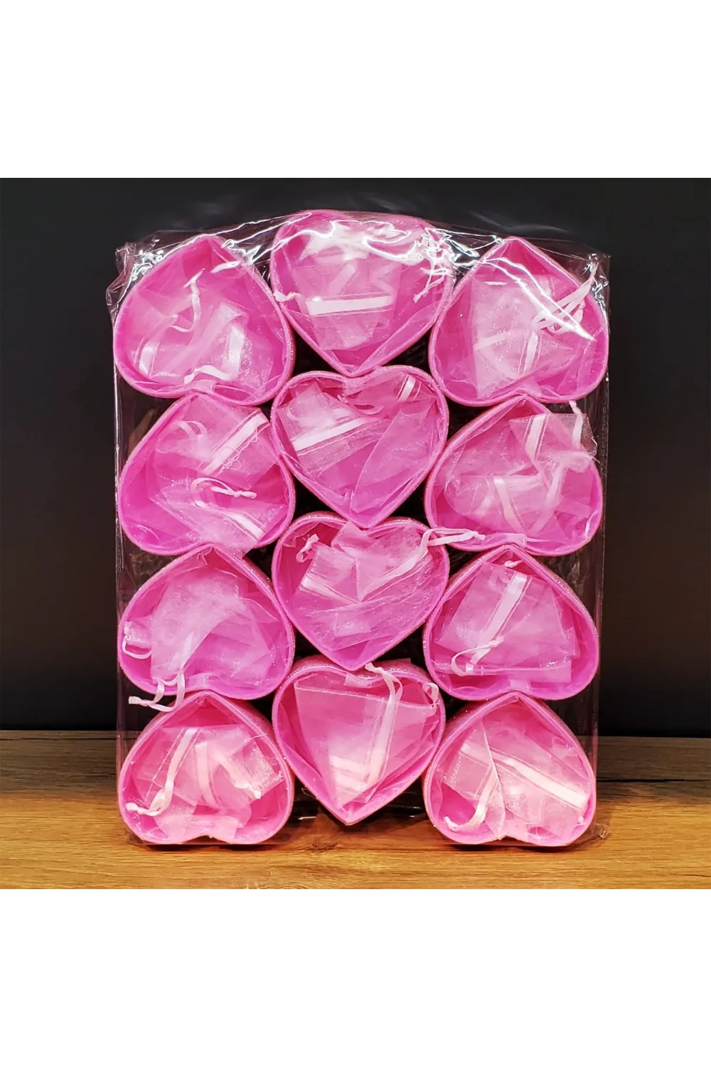 Pembe Kalpli Tül Kese