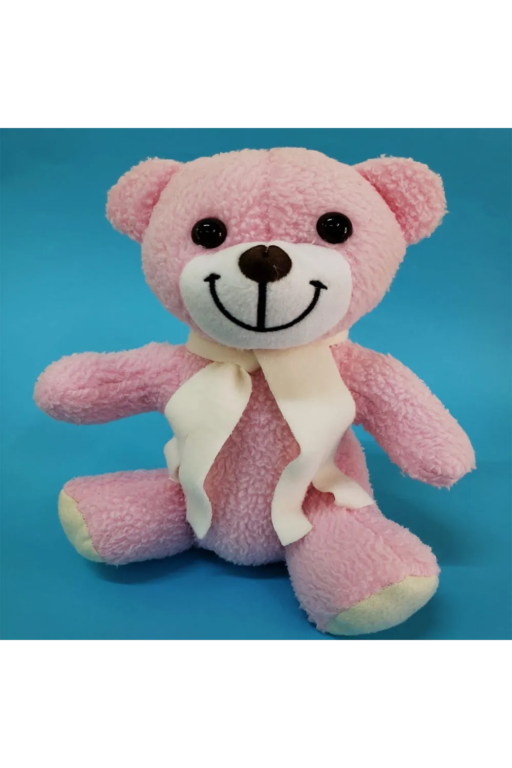 Pembe Peluş Atkılı Oyuncak Ayıcık