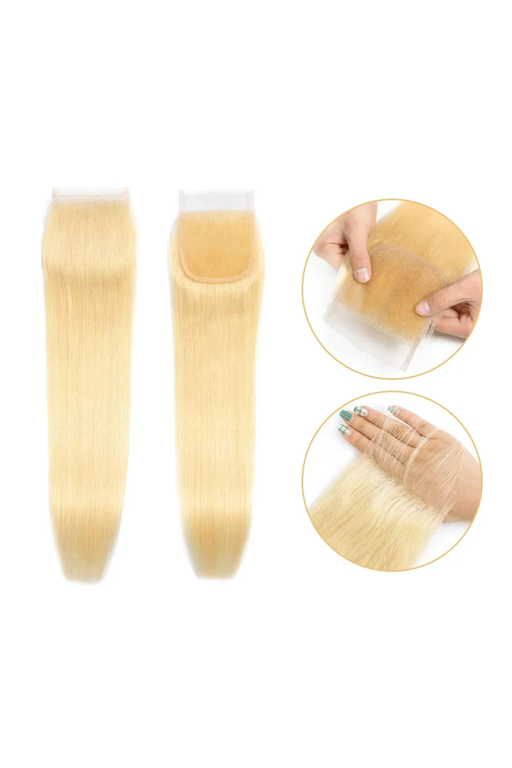 Peruk Tepesi Platin Renk (Closure) 14inch