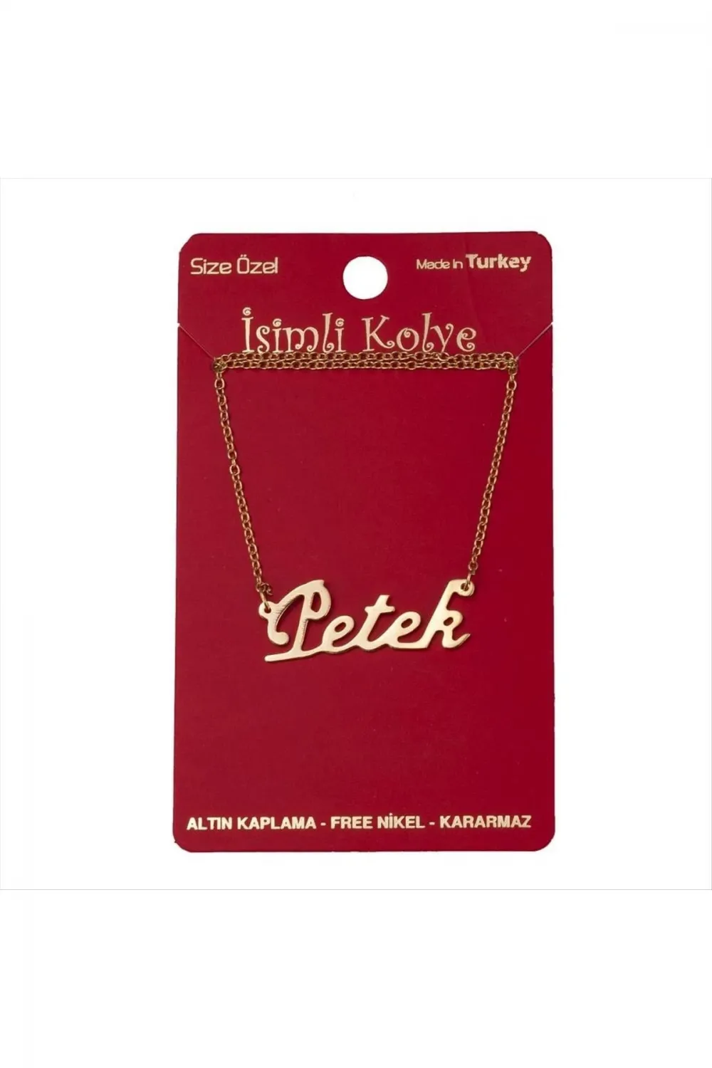 Petek isimli kolye (Kişiye Özel)
