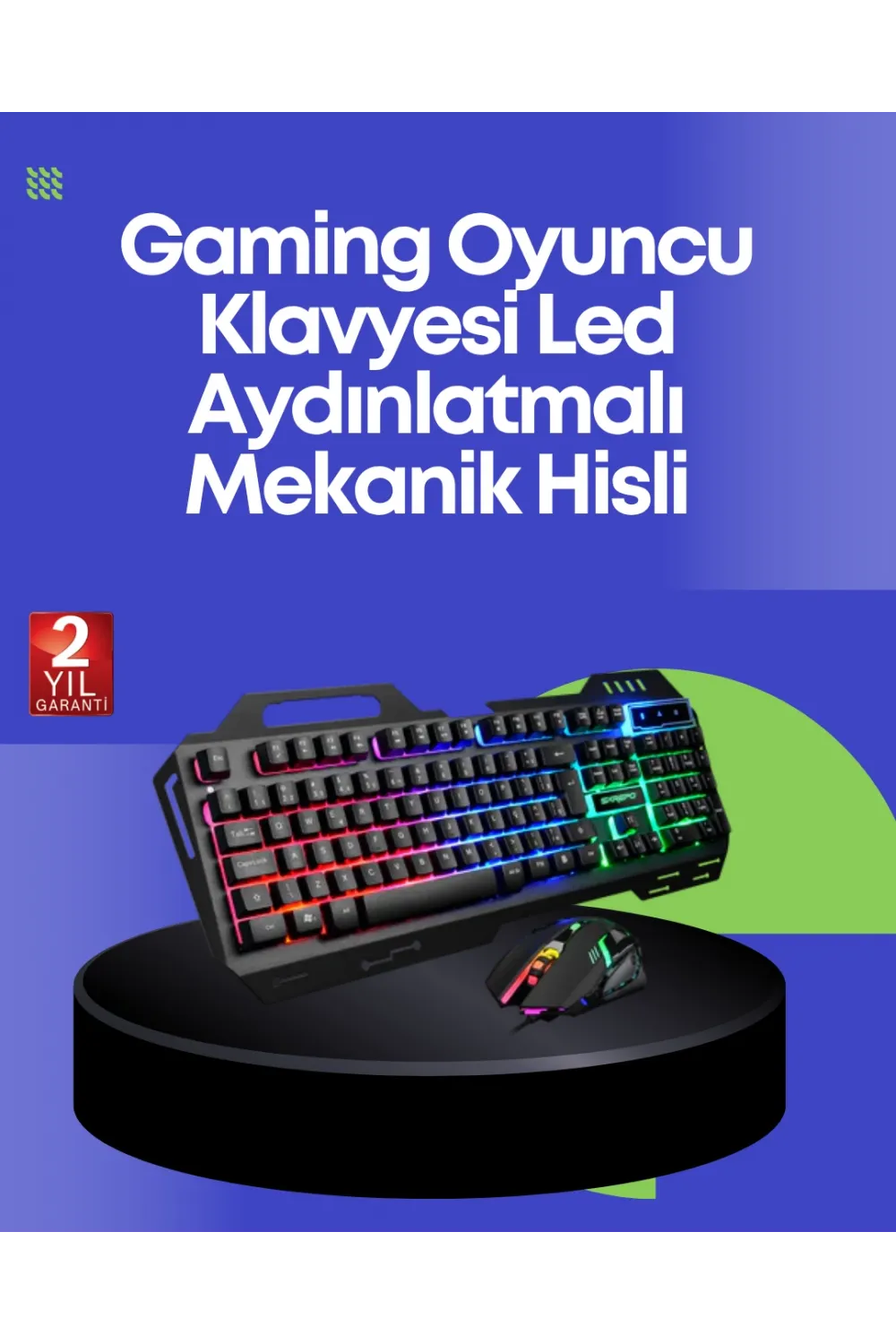 Pg8018 Led Aydınlatmalı Mekanik Klavye Mouse – Oyunlarda Üstün Performans