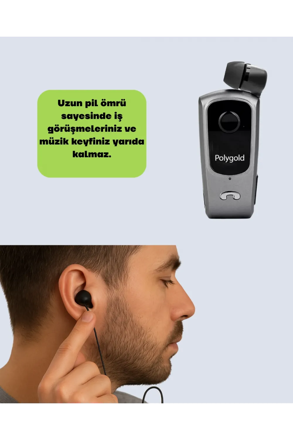 Pg920 Klipsli Bluetooth Kulaklık