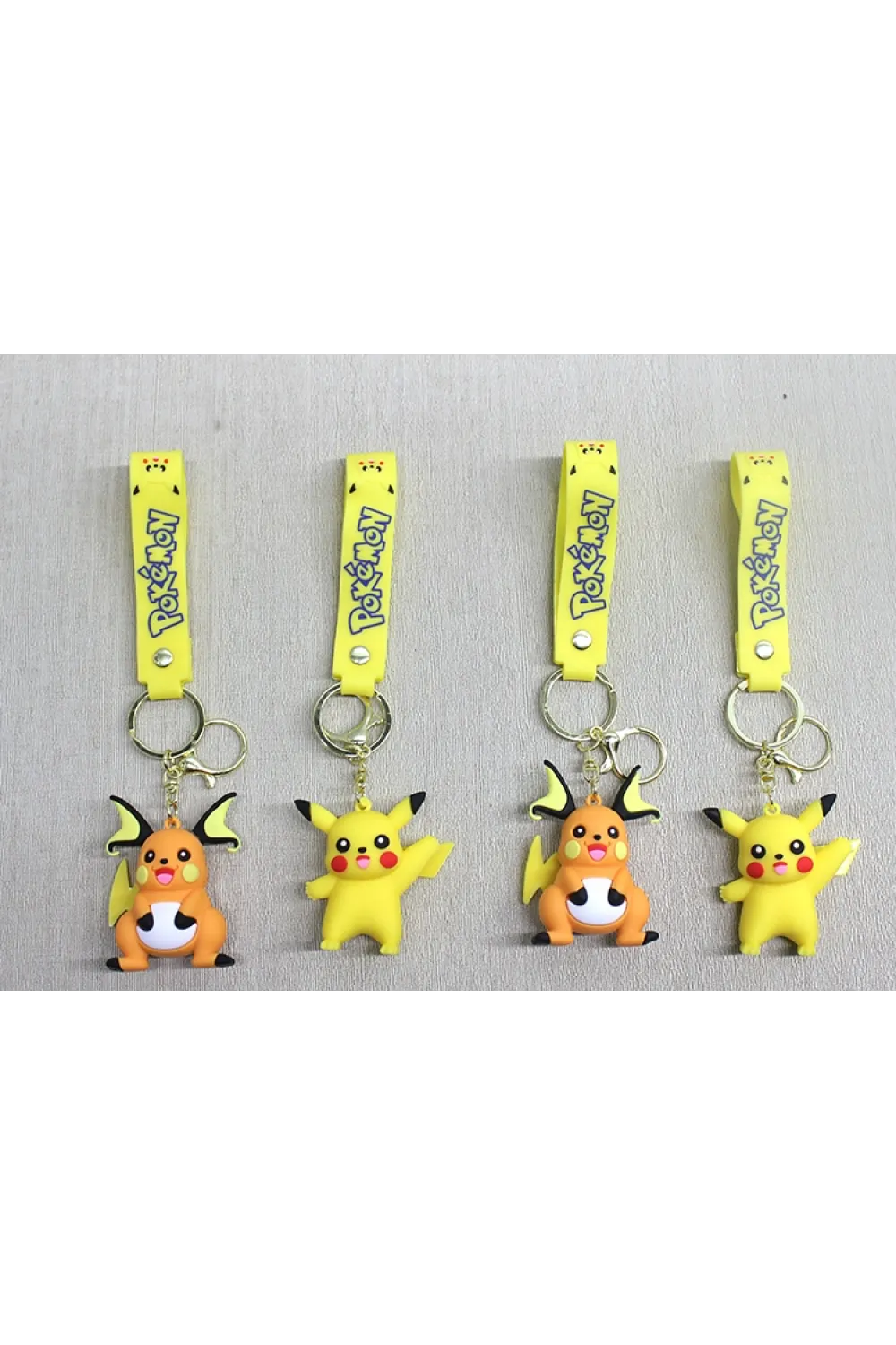 Pikachu Raichu Silikon Anahtarlık