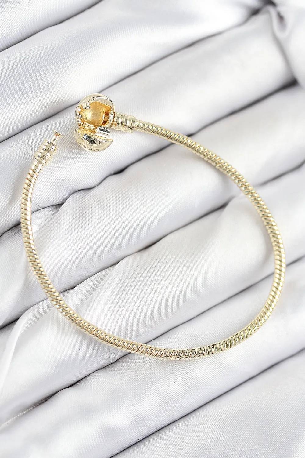 ietaks™ Pirinç Charm Topcuk Model Gold Renk Kadın Bileklik