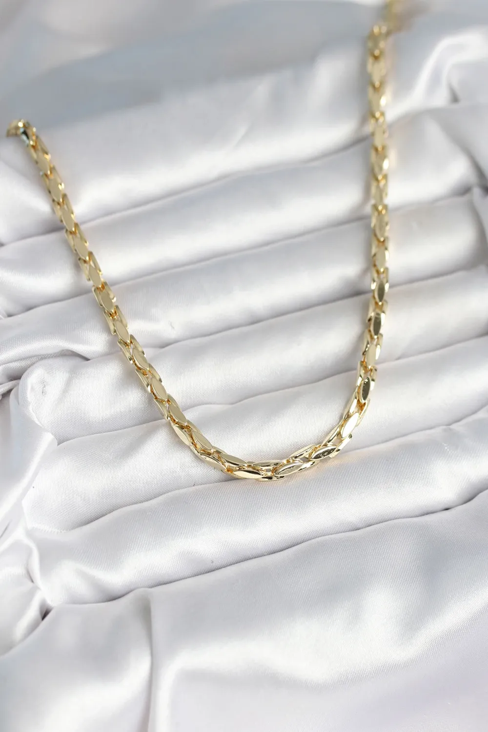 ietaks™ Pirinç Gold Renk 60 cm Zincir Kadın Kolye
