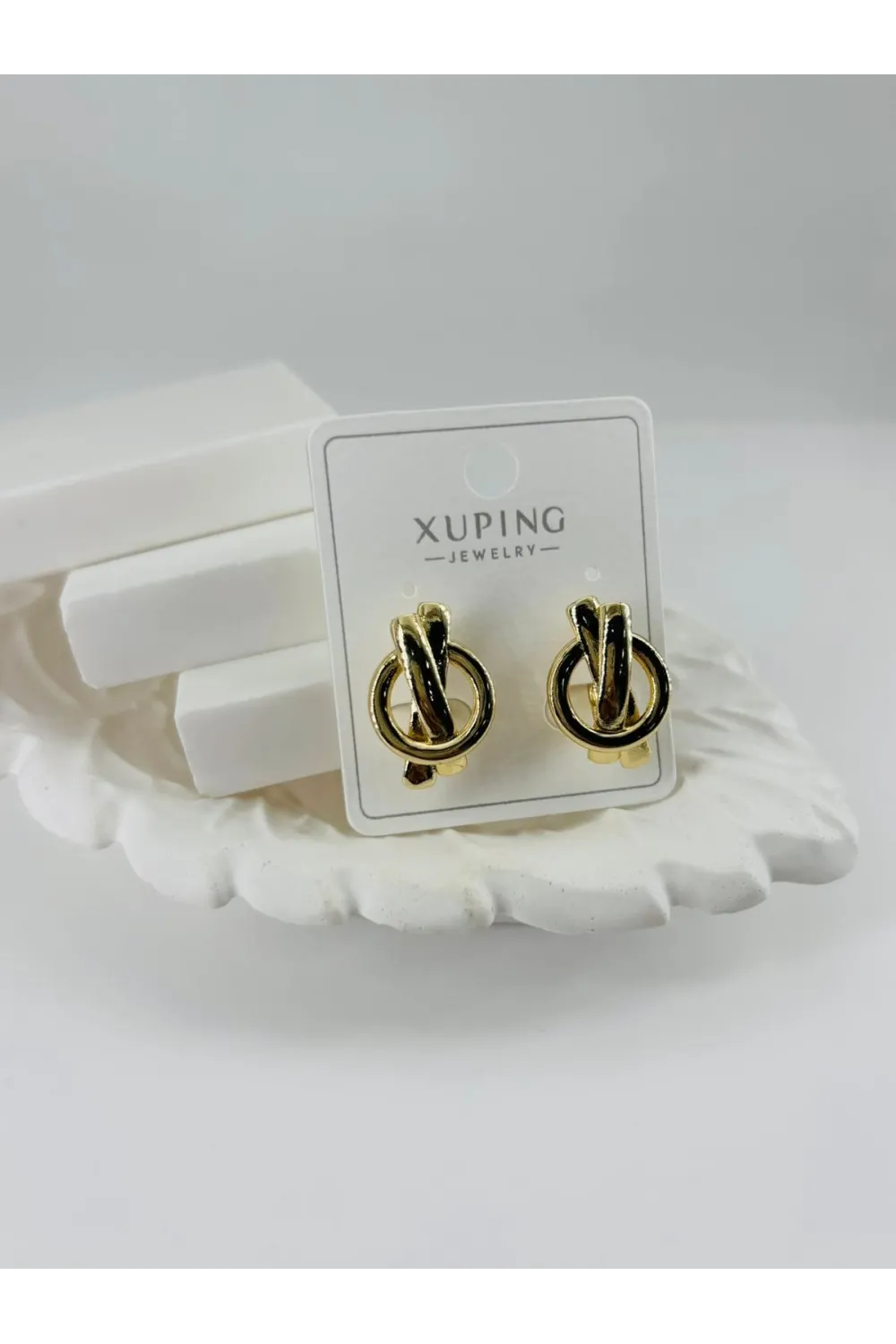 Pirinç Zirkon Küpe - Kp00329