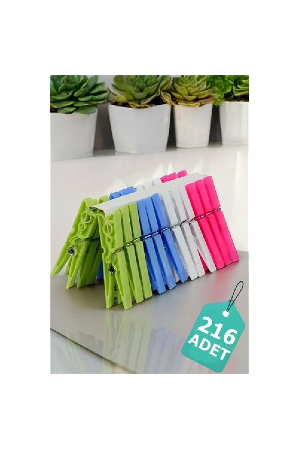 Plastik Çamaşır Mandalı 216 Adet 714510