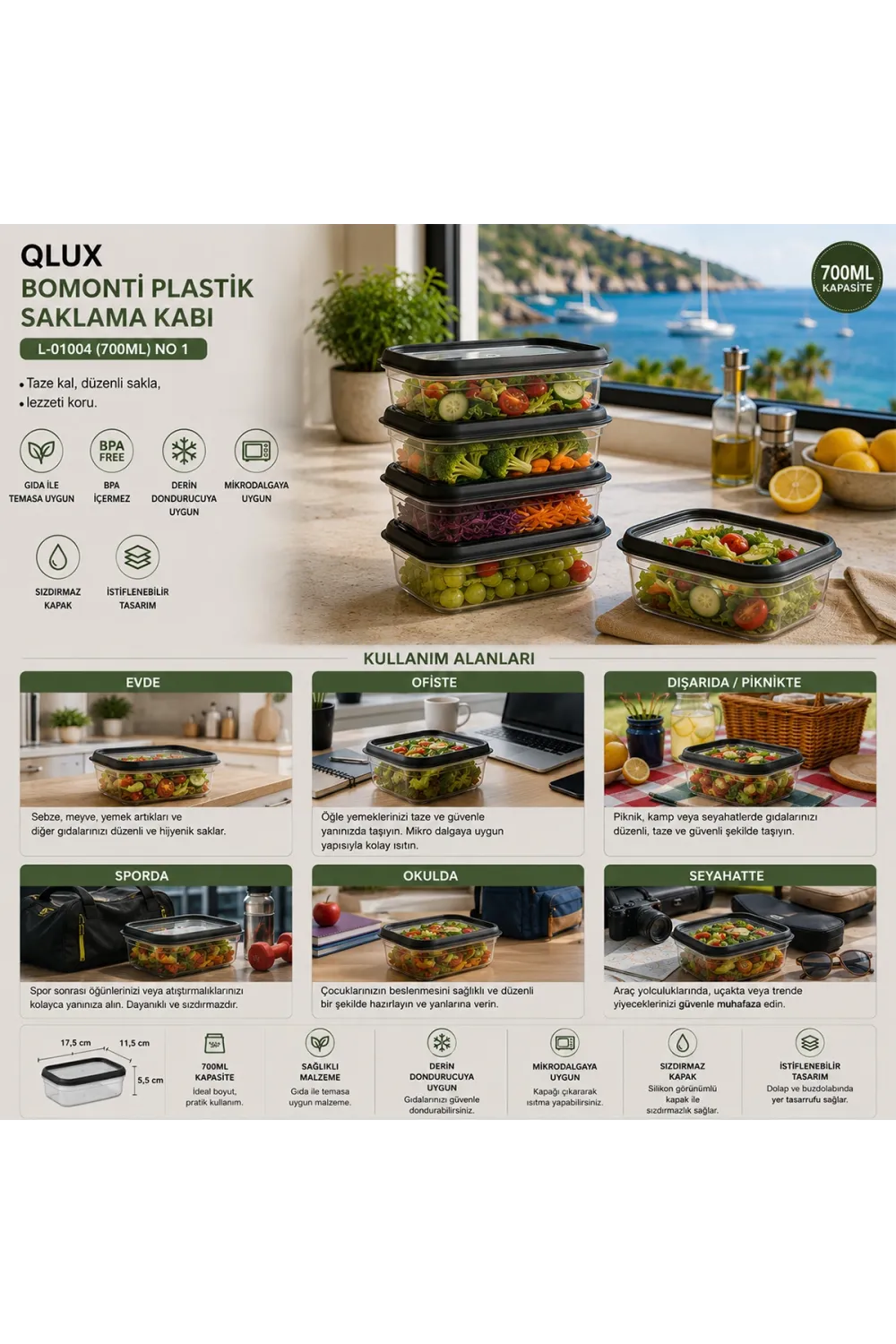 Plastik Saklama Kabı