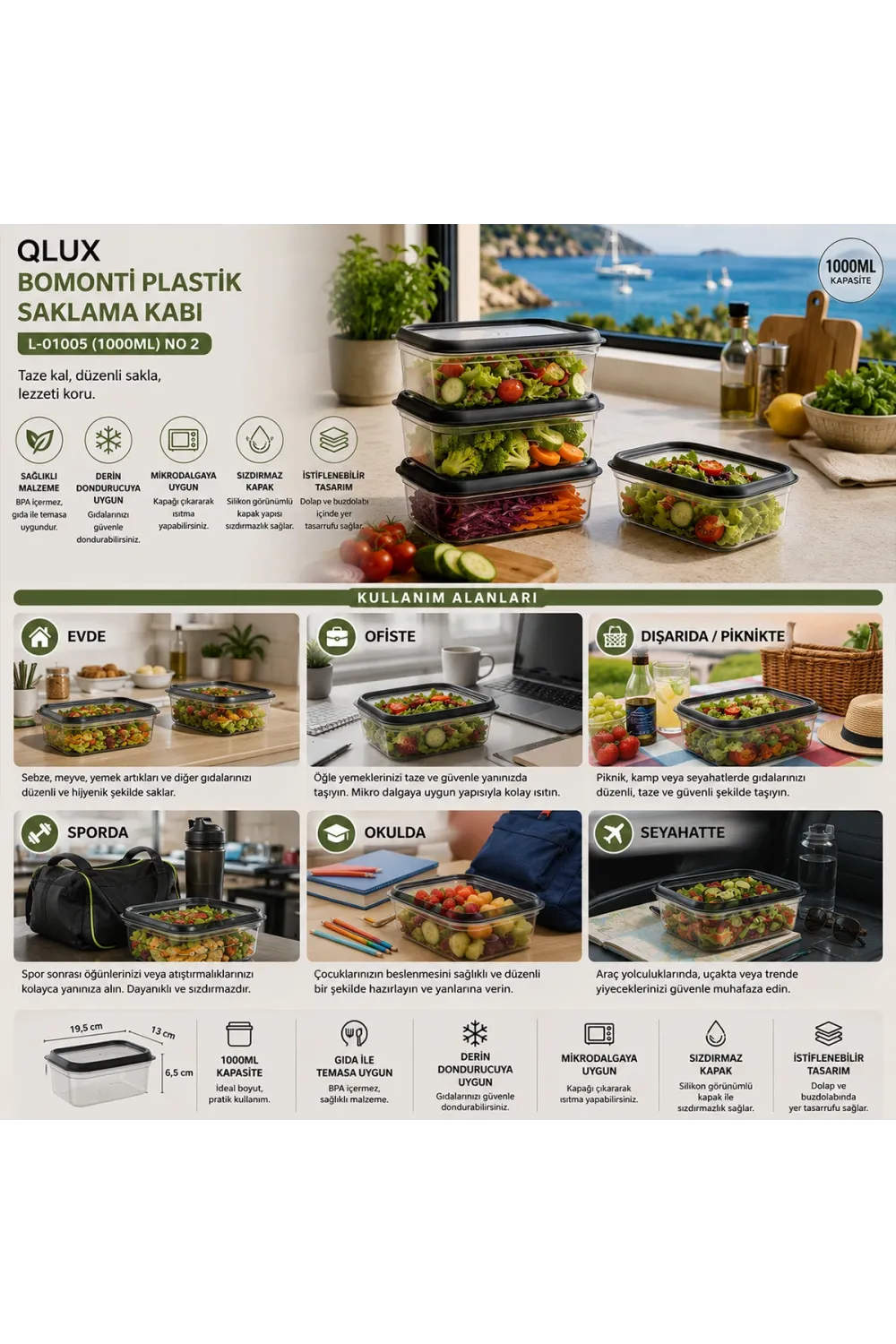Plastik Saklama Kabı