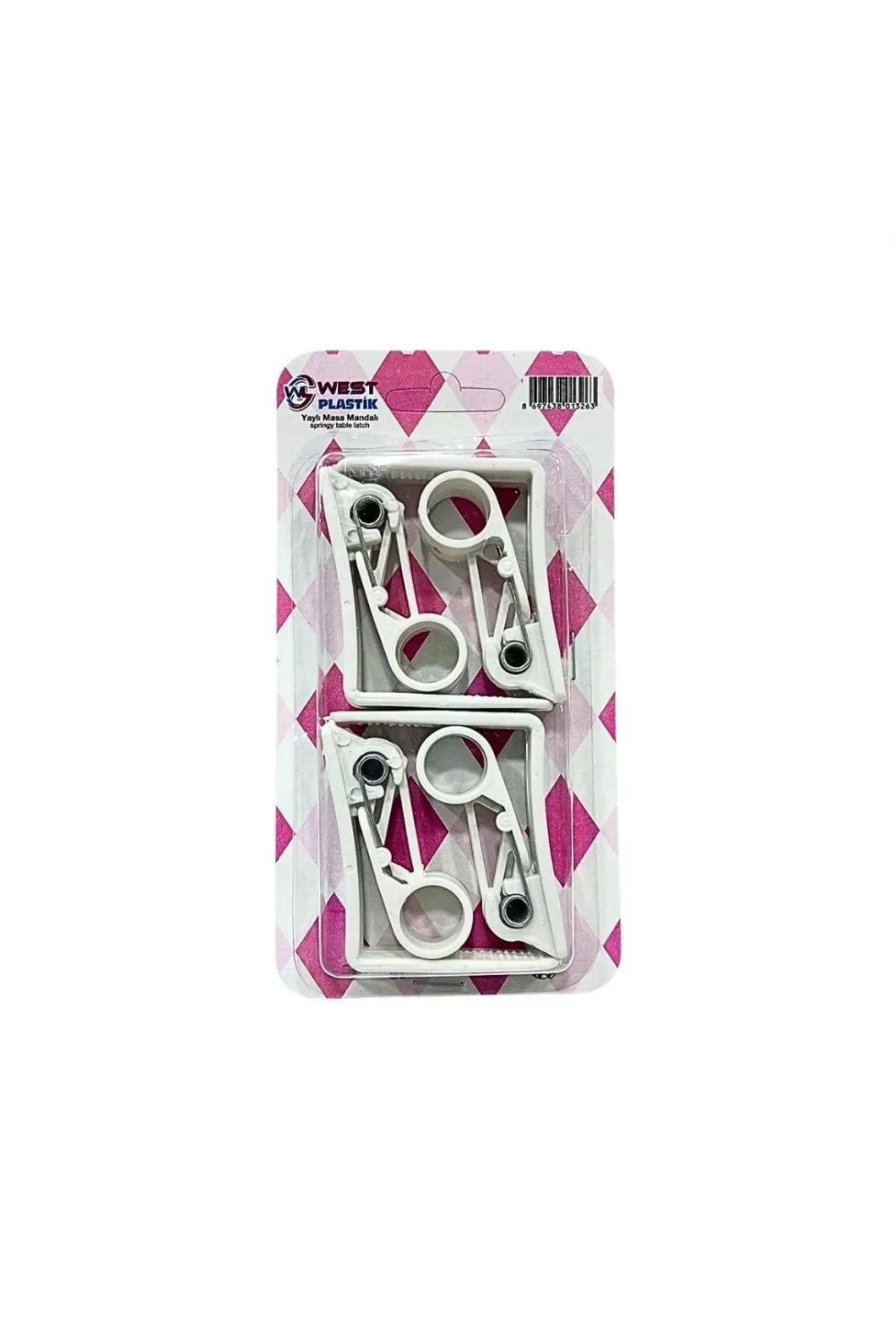 Plastik Yaylı Masa Mandalı