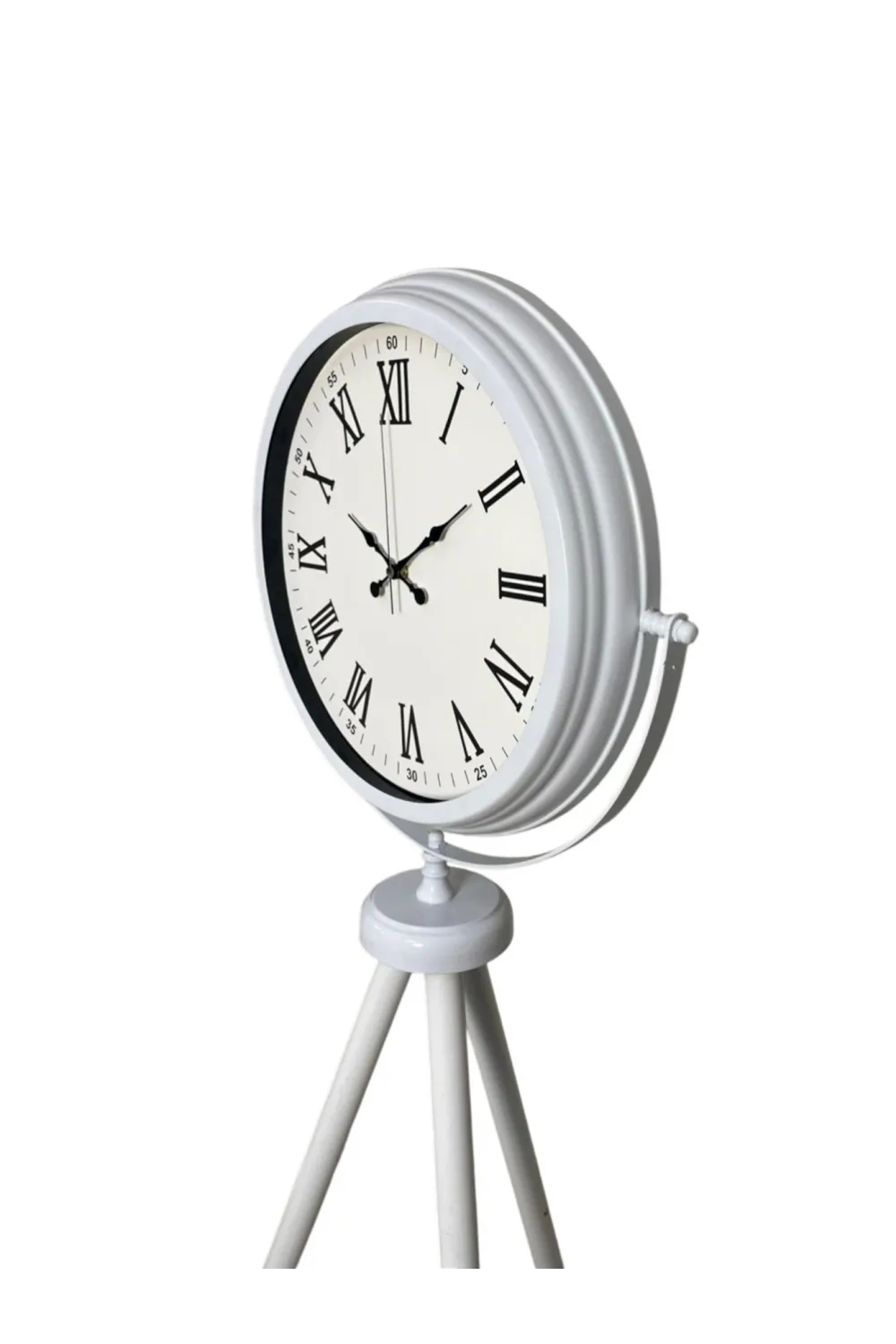 Platin Classic White Roma Tripod Ayaklı Saat