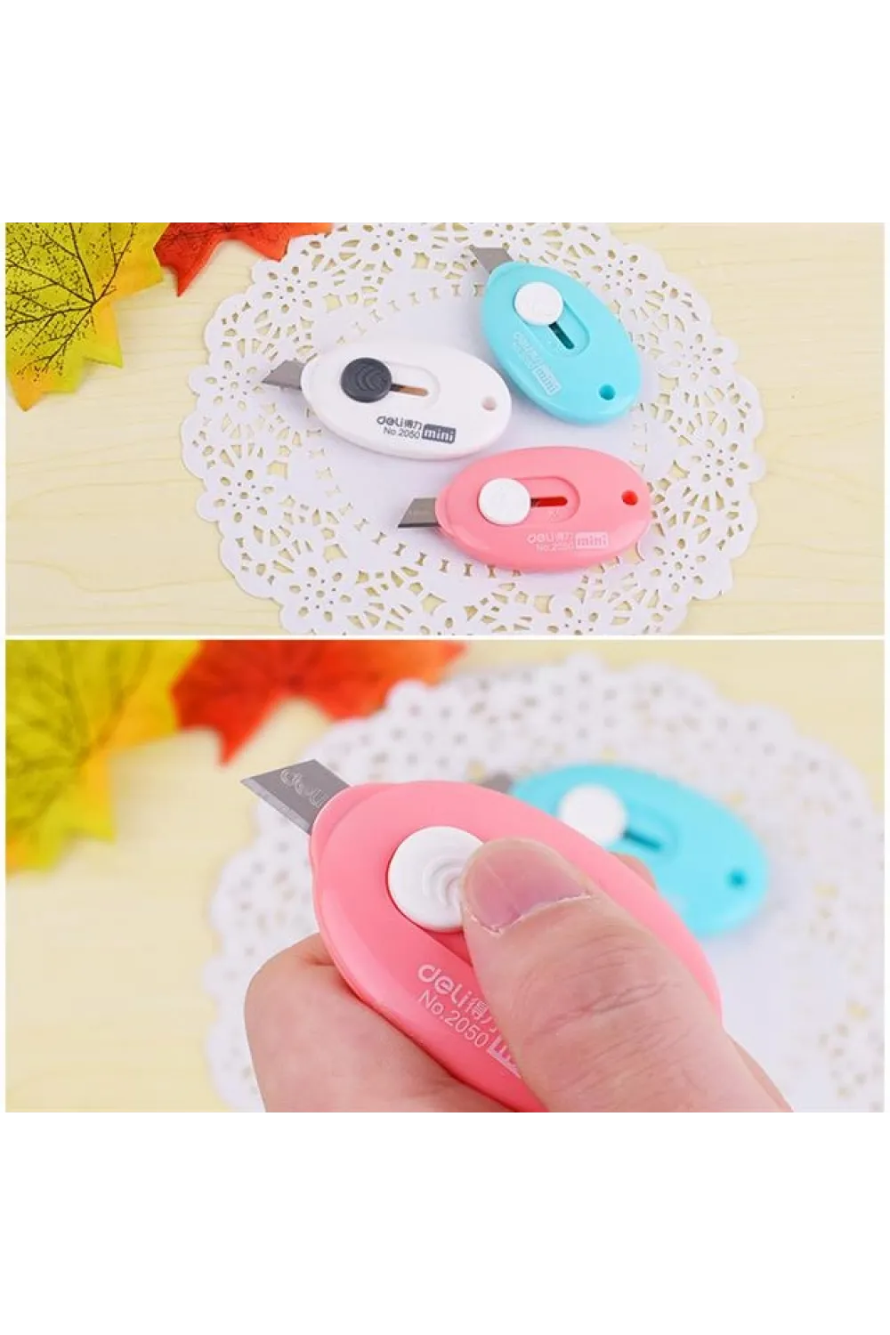 PM-14375 Çelik Bıçaklı Mini Tekli Falçata Maket Bıçağı