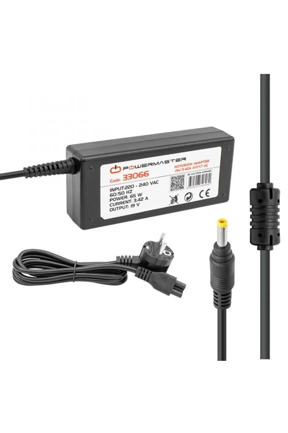 PM-33066 19 Volt - 3.42 Amper 4.0*1.7 Mm Uçlu Adaptör (Casper Notebook)