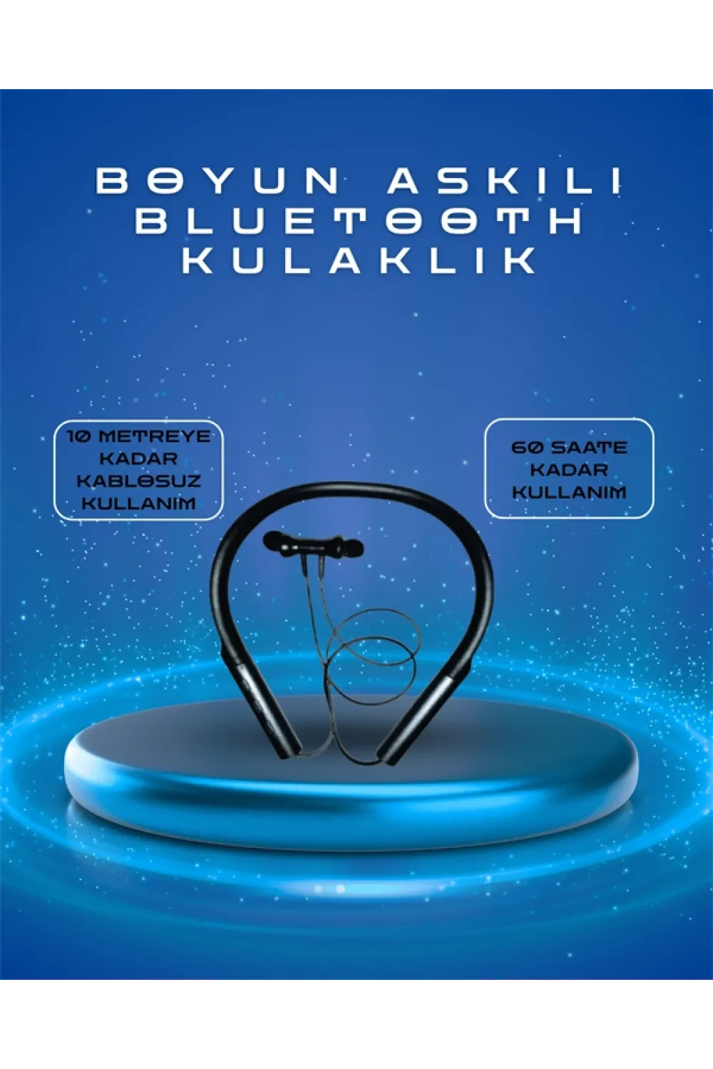 Polygold Pg-100 Type-c Şarjlı Bluetooth Kulaklık – Boyun Askılı, Uzun Pil Ömürlü, Mikrofonlu