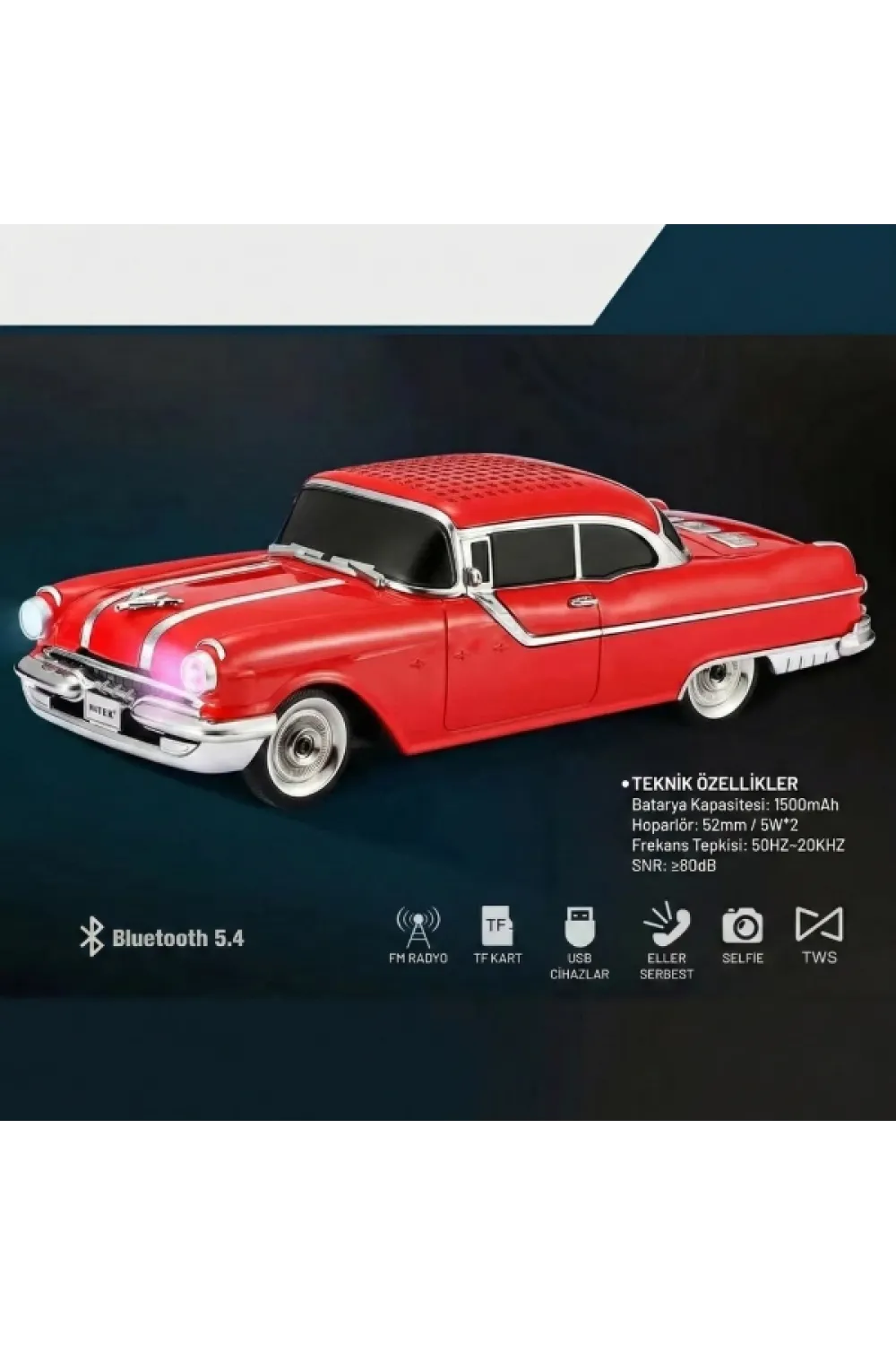 Pontiac Klasik Araba Tasarımlı Bluetooth Hoparlör