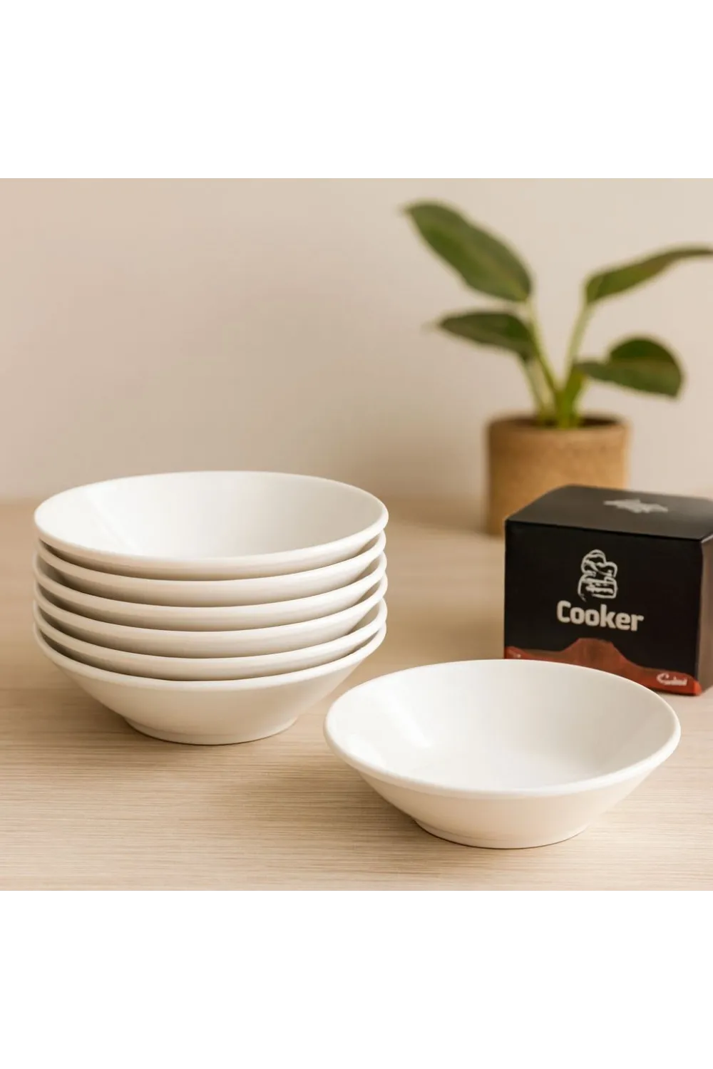 Porselen Çay Tabağı 6lı Set