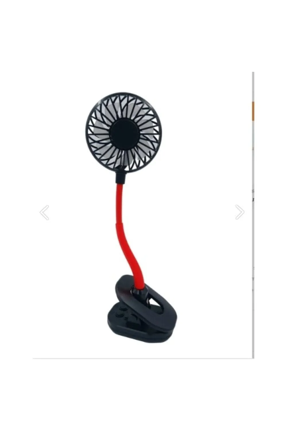 Portatif Işıklı Mini Klipsli Fan