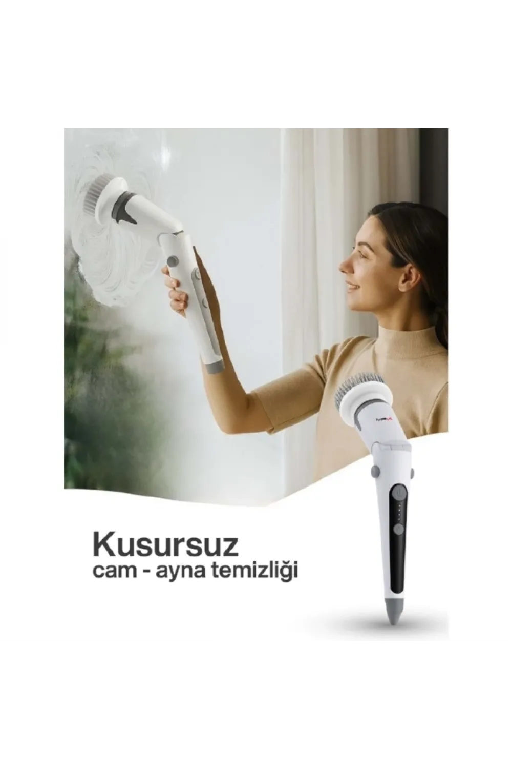 Portatif Şarjlı Temizleme Fırçası