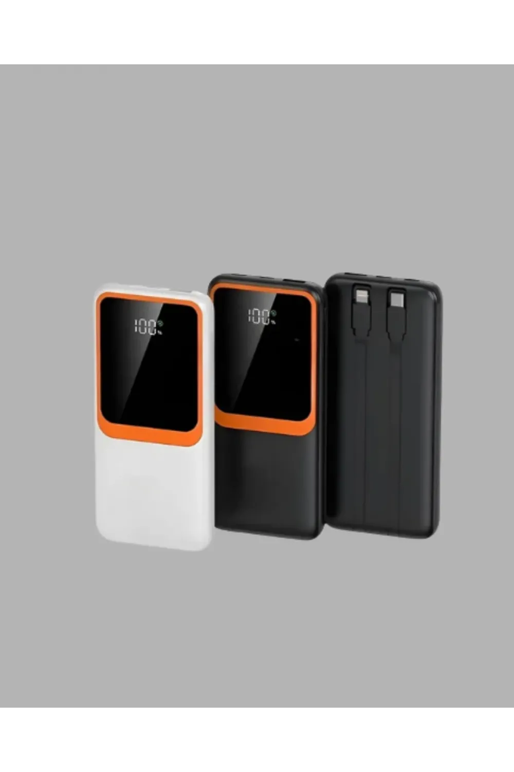 Powerbank 10000 Mah – Çift Usb Çıkışlı, Type-c Girişli, Şık Beyaz Tasarım