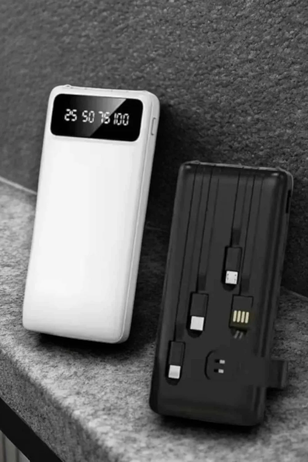 Powerbank 20.000 Mah Lcd Ekran Usb Lightning Type-c Uyumlu İos Ve Android