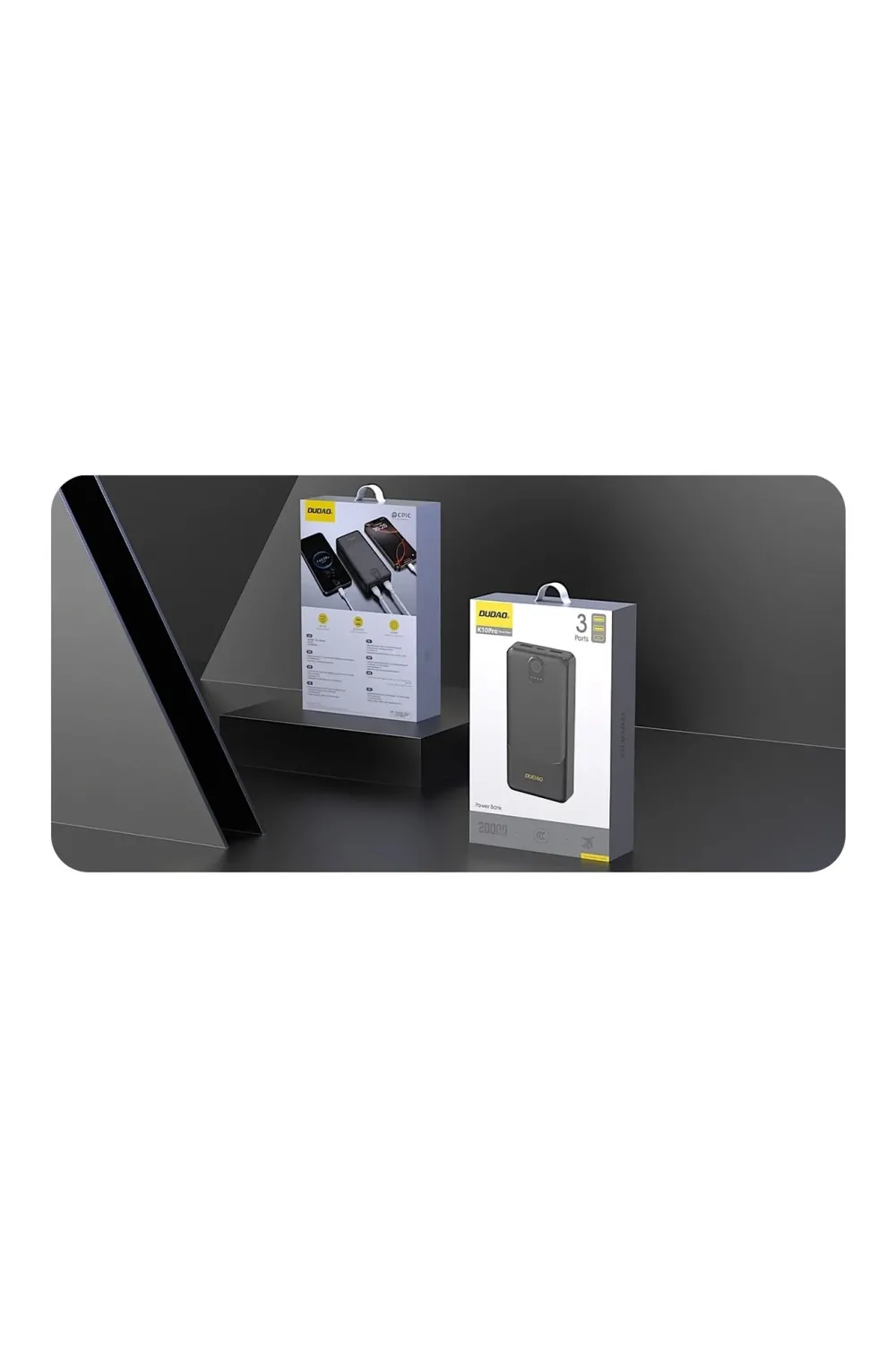 Powerbank Dudao K10pro 2.4a 20000mah 2 X Usb-a - Siyah