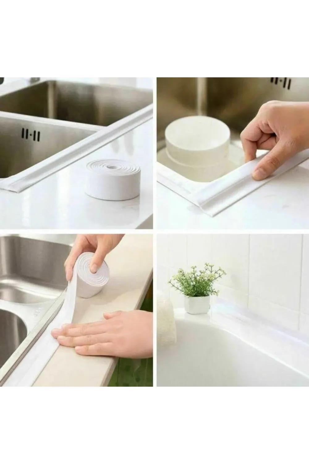 Pratik 145 Gr Beyaz Su Sızdırmaz Lavabo Kenar Bandı (3.2m)