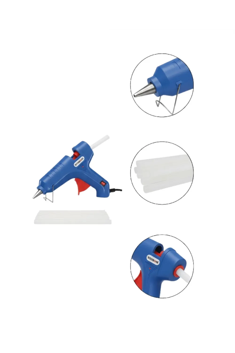 Pratik Kullanımlı 60 W Silikon Tabancası 11 Mm Silikon Uyumlu 5 Silikon