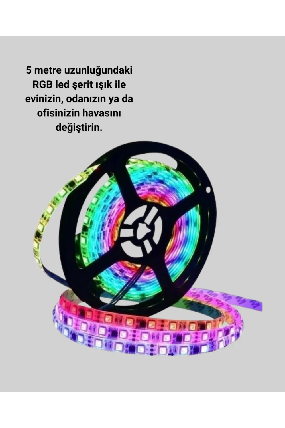 Pratik Kurulumlu 5 Metre Kumandalı Şerit Led