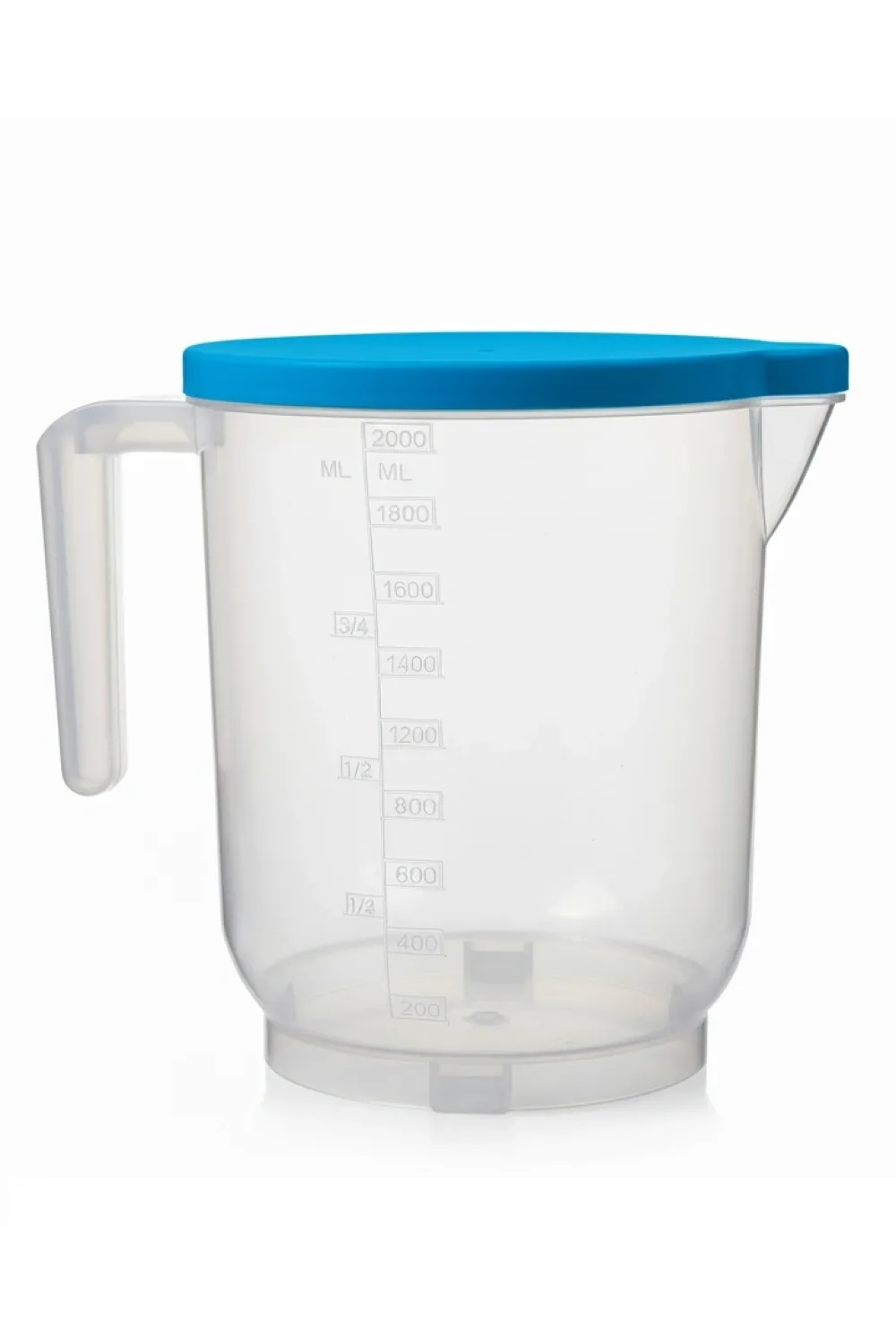 Pratik Mutfak Ölçü Kabı - 2 Litre Dereceli Şeffaf Hazne Bpa Free