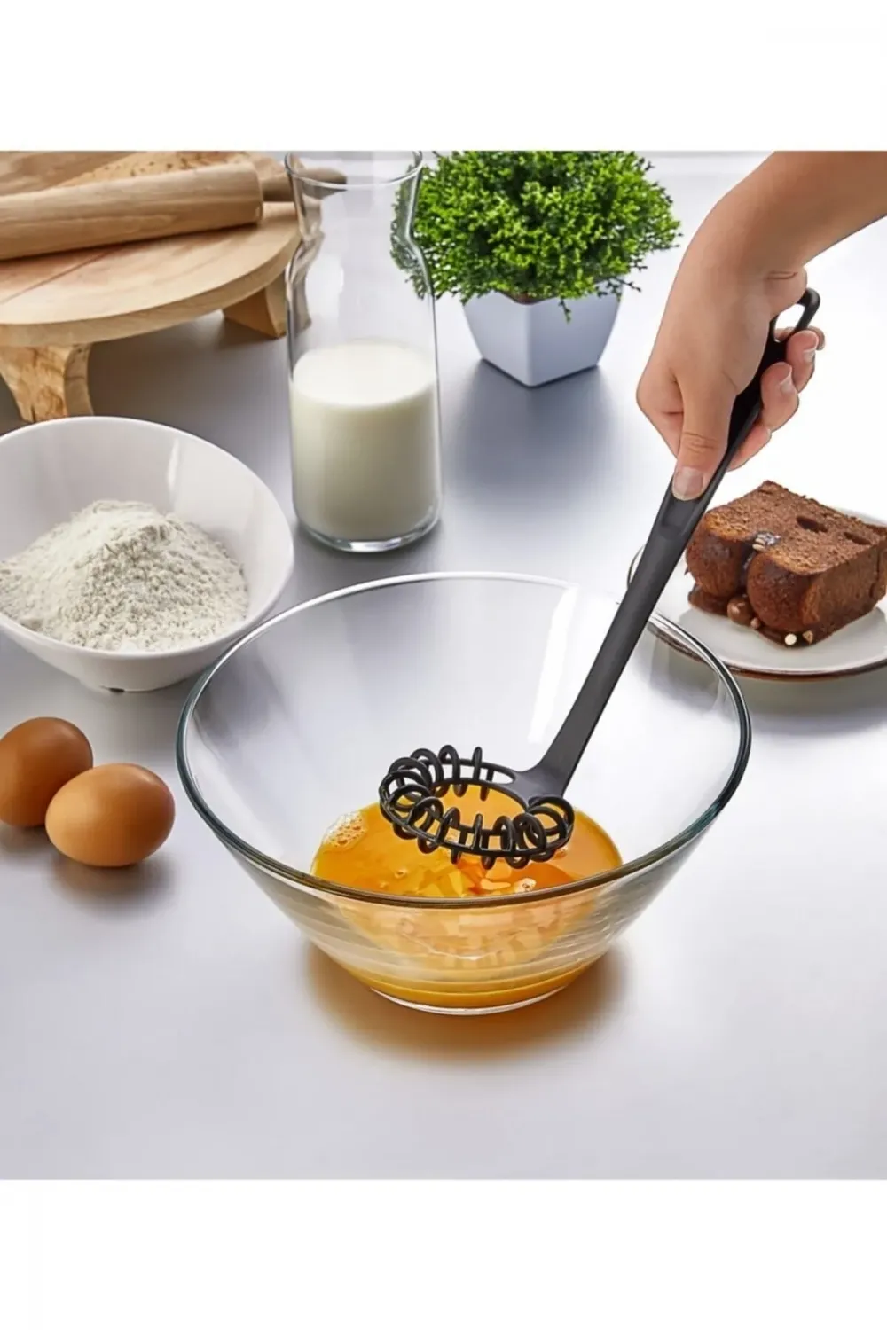 Pratik Spiral çırpıcı  Un- Yumurta - Krema Karıştırıcı
