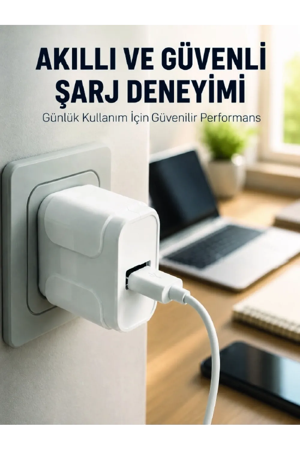 Pratik Ve Kompakt Tasarımlı 12w Usb Telefon Şarj Adaptörü
