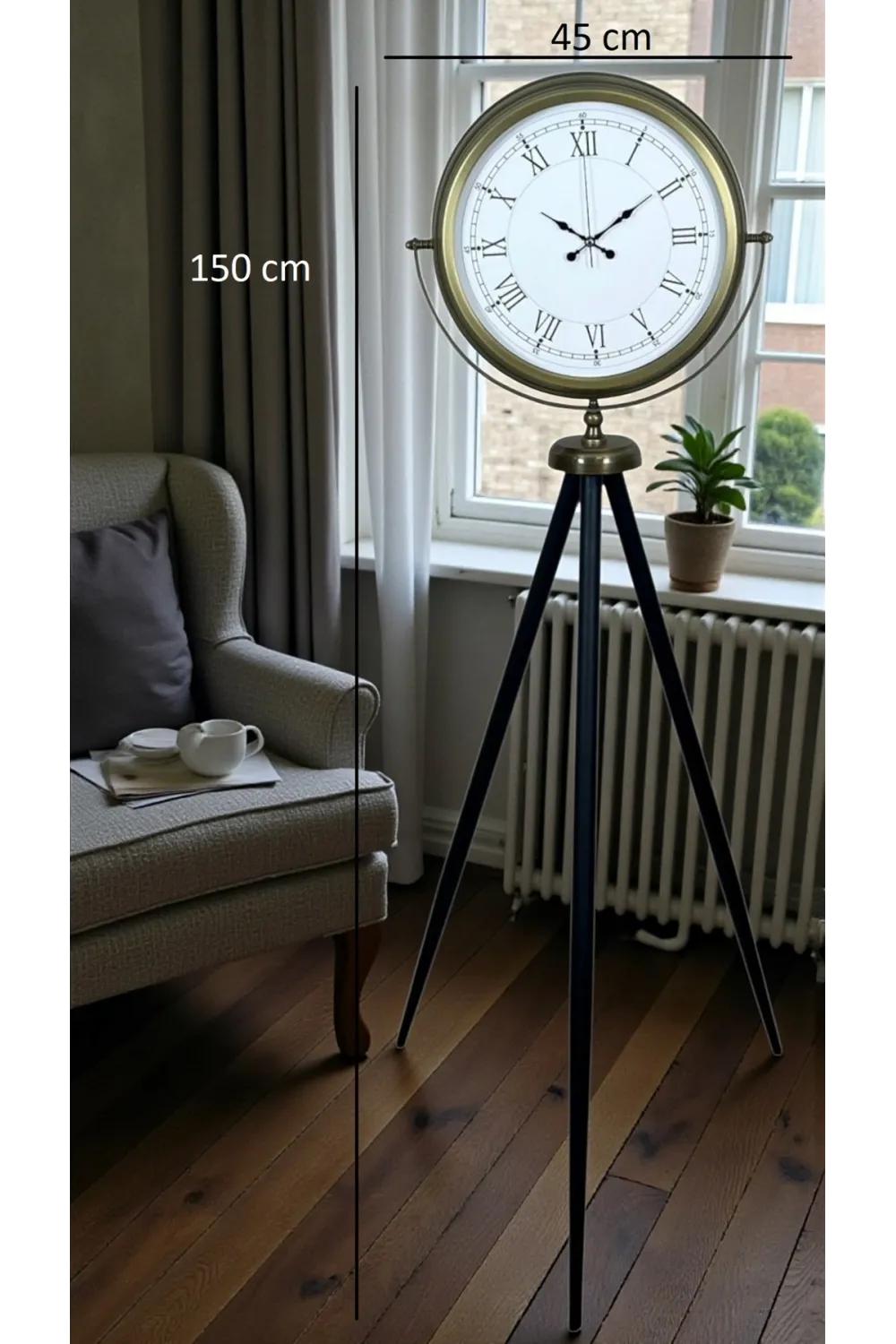 Prestij Vintage Tripod Ayaklı Saat