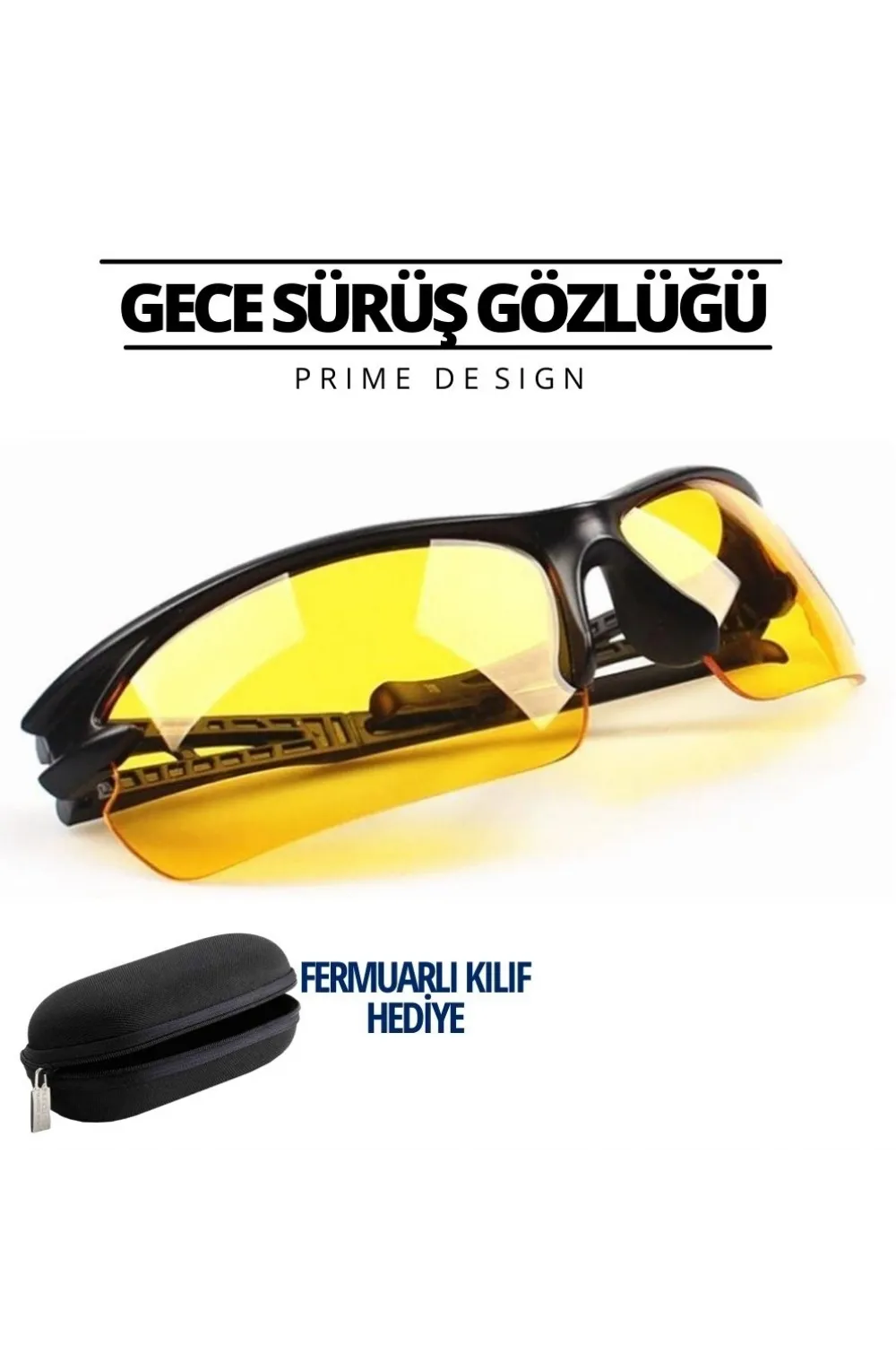 Prime Gece Sürüş Ve Sis Gözlüğü Özel Kutulu