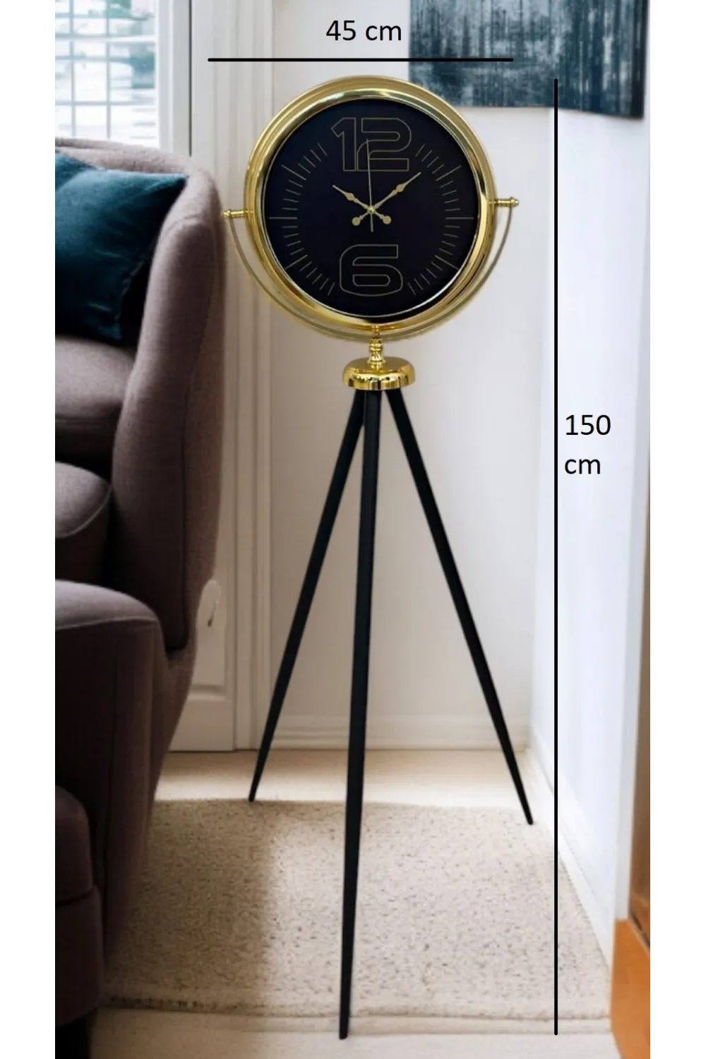 Prime Gold Şık Tripod Ayaklı Saat