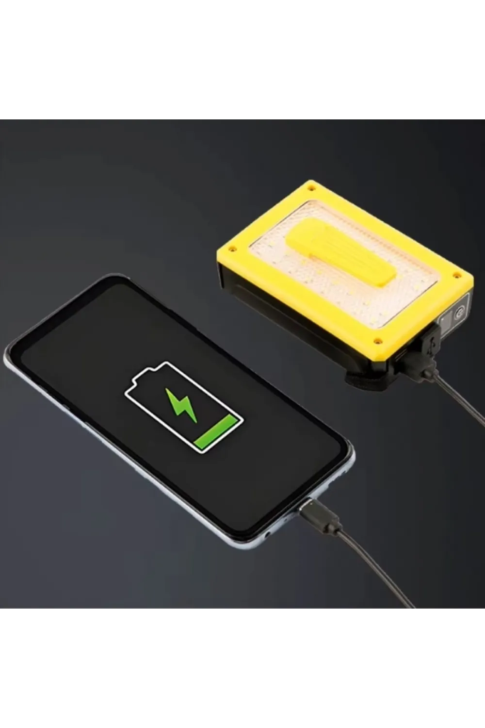 Pro F-3003 Alüminyum Pm10-tg Led Type-c Powerbank Ve Solar Şarjlı Kamp Kafa Feneri